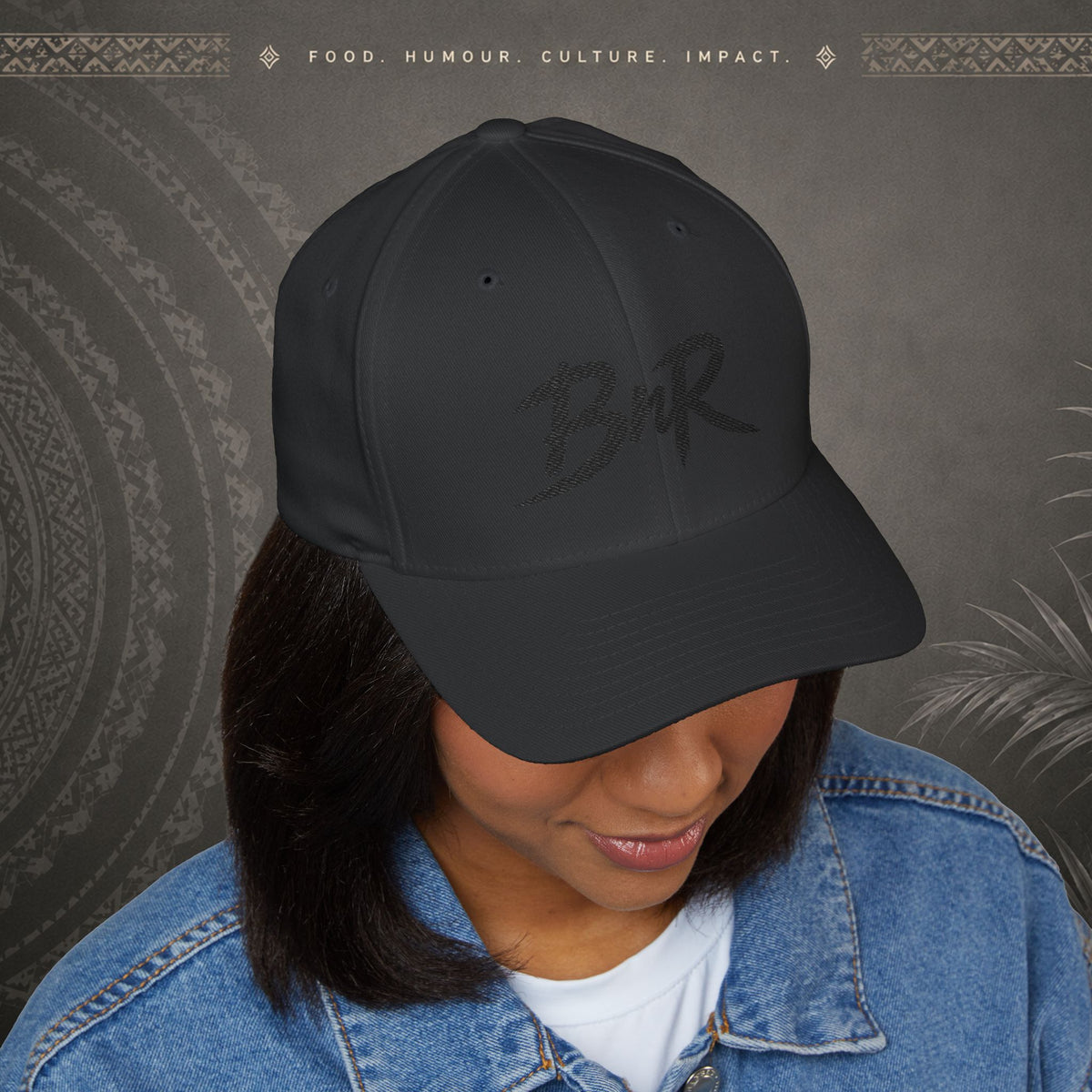 Bully n Rice - Fletcher Collection Pacific Streetwear - Flexfit Cap (black print)