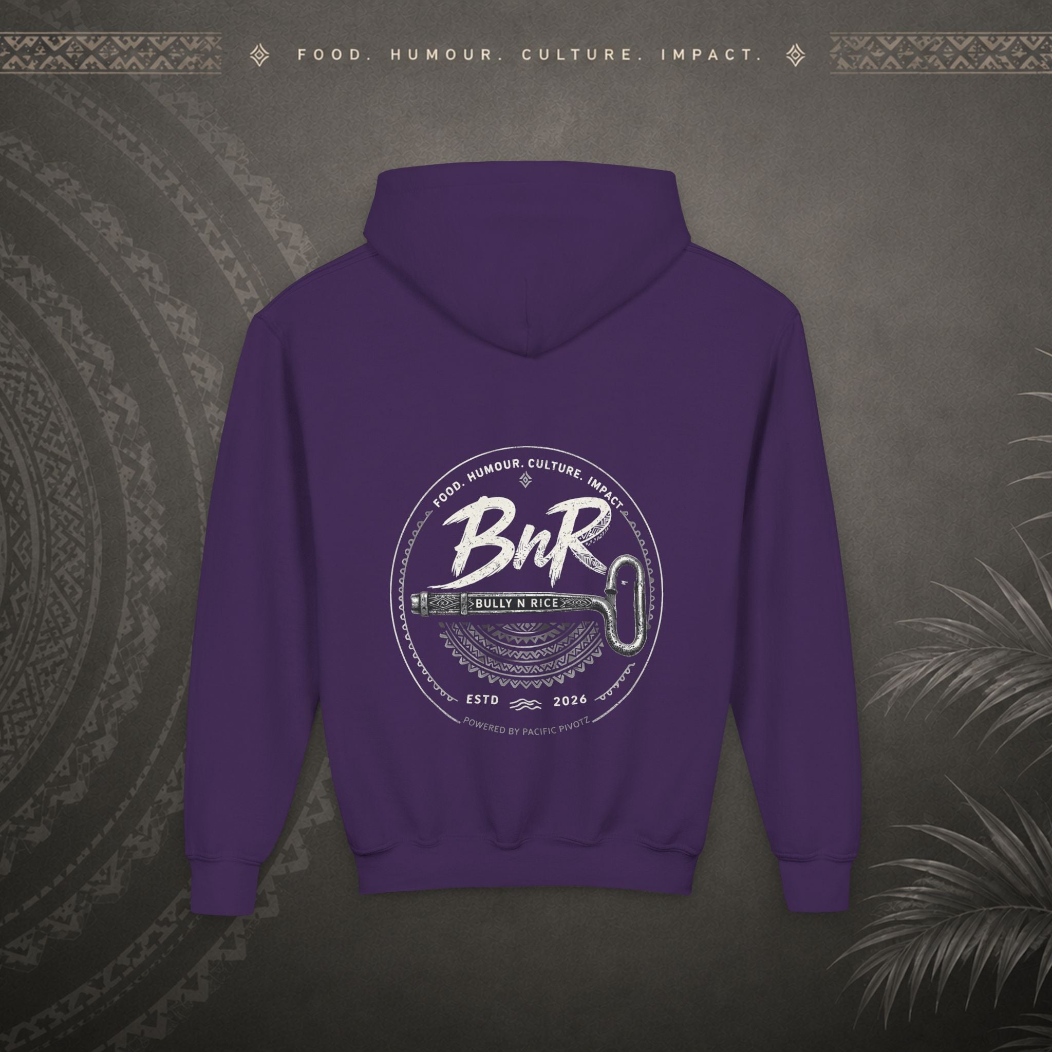 Bully n Rice - Strongpela - Kids Pacific Island Hoodie