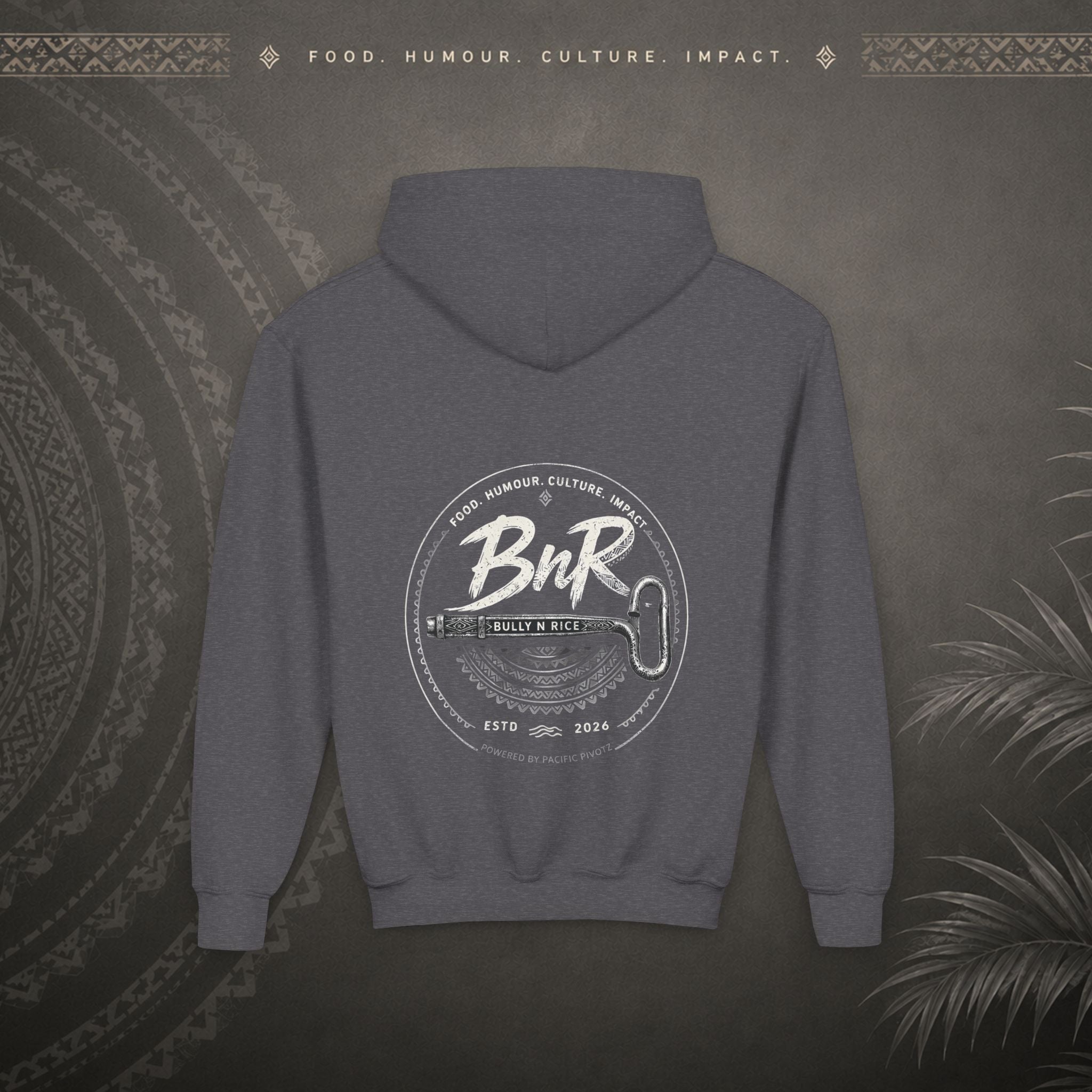 Bully n Rice - Strongpela - Kids Pacific Island Hoodie