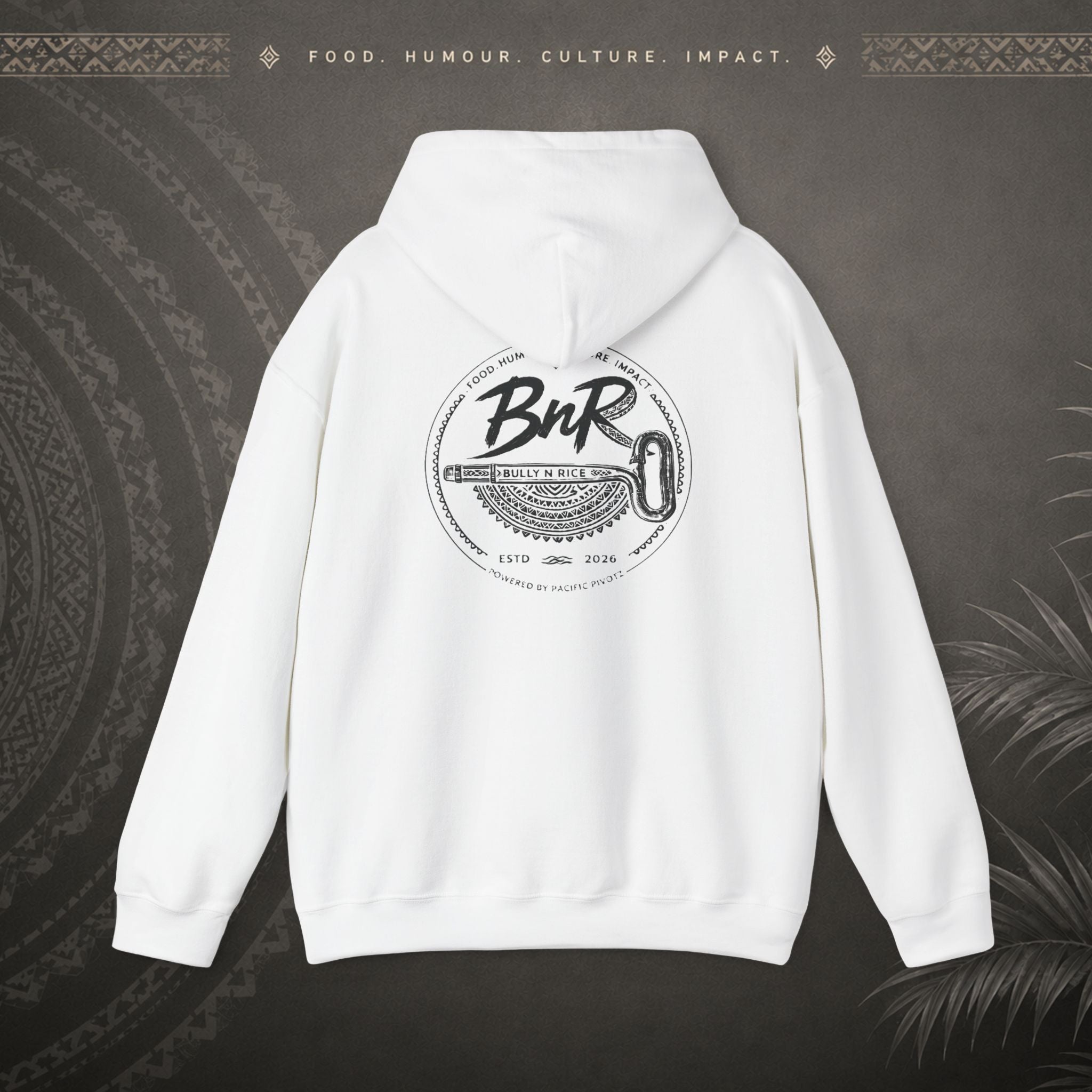 Bully n Rice - Strongpela Statement Pacific Hoodie (Adult sizes 3XL - 5 XL)