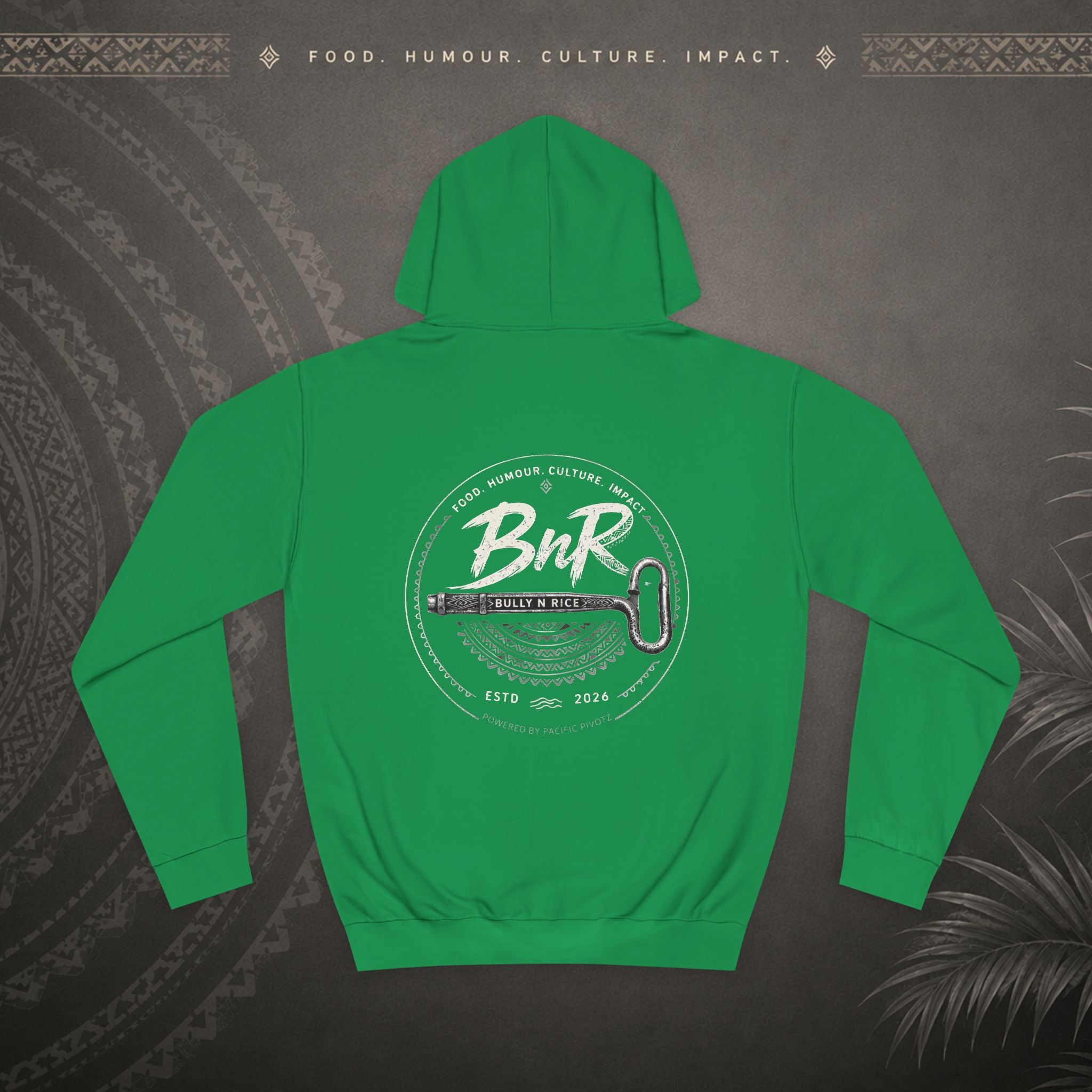 Bully n Rice - Strongpela Statement Pacific Hoodie (Adult size S - 2XL)