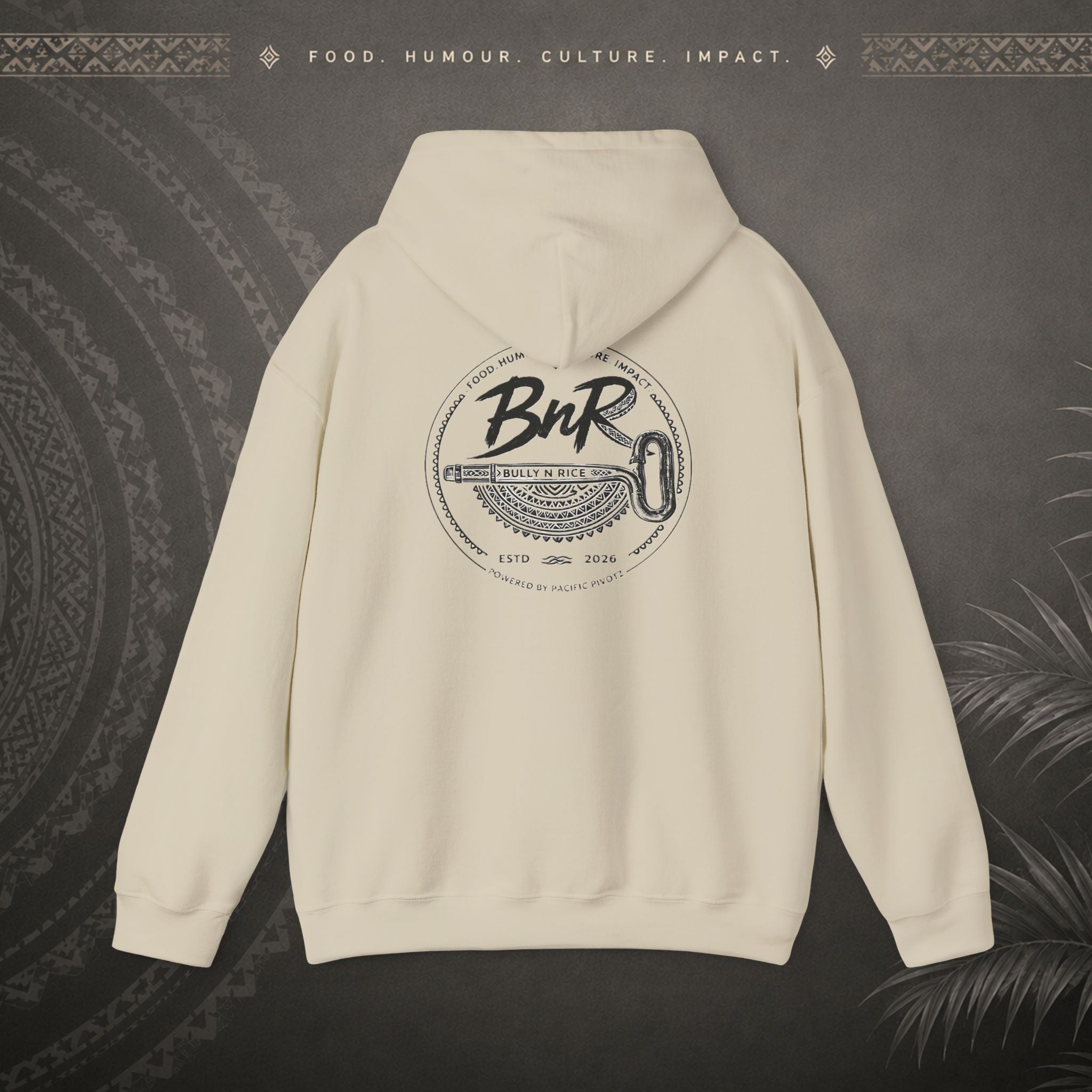 Bully n Rice - Strongpela Statement Pacific Hoodie (Adult sizes 3XL - 5 XL)