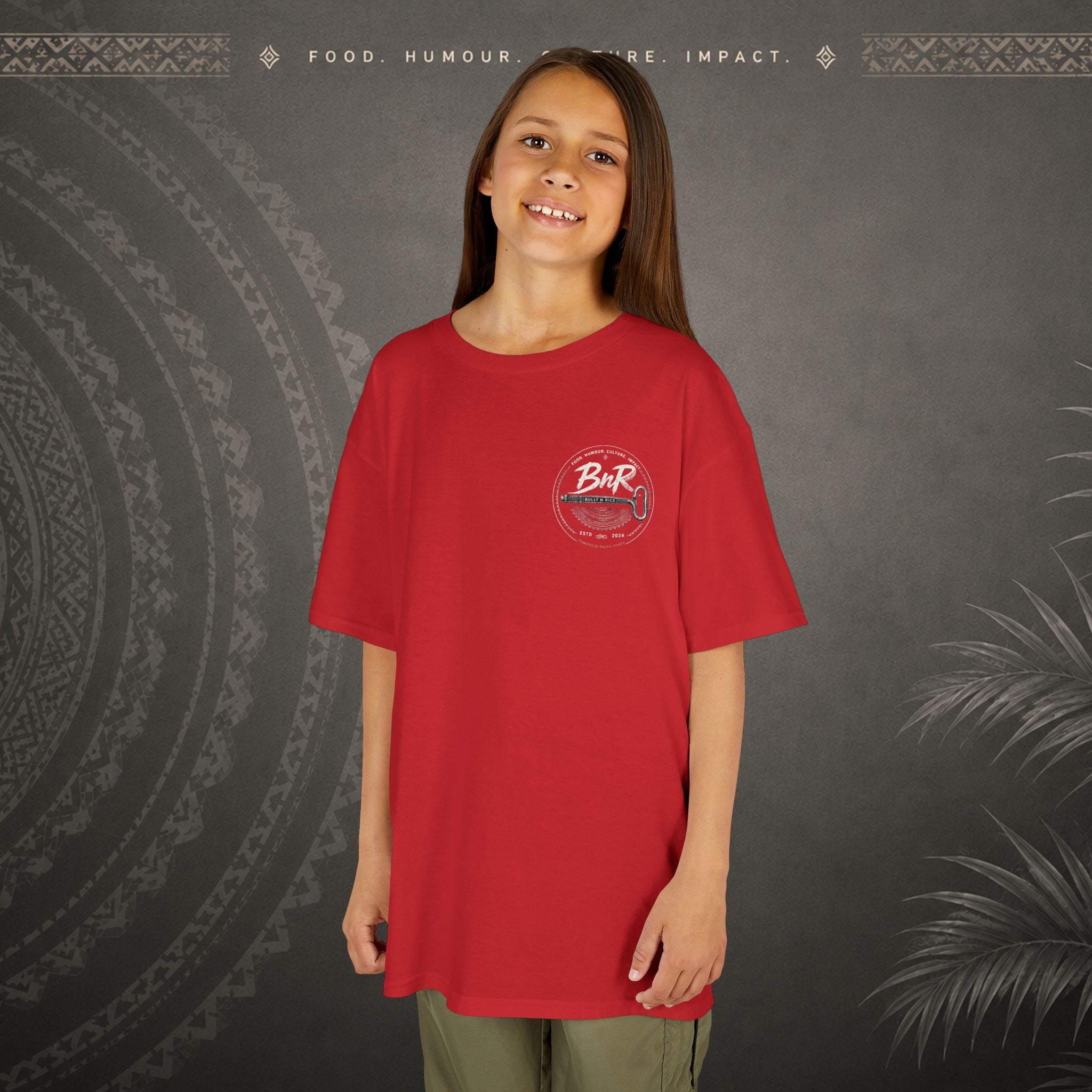 Bully n Rice - Strongpela Kids Pacific Island T-shirt