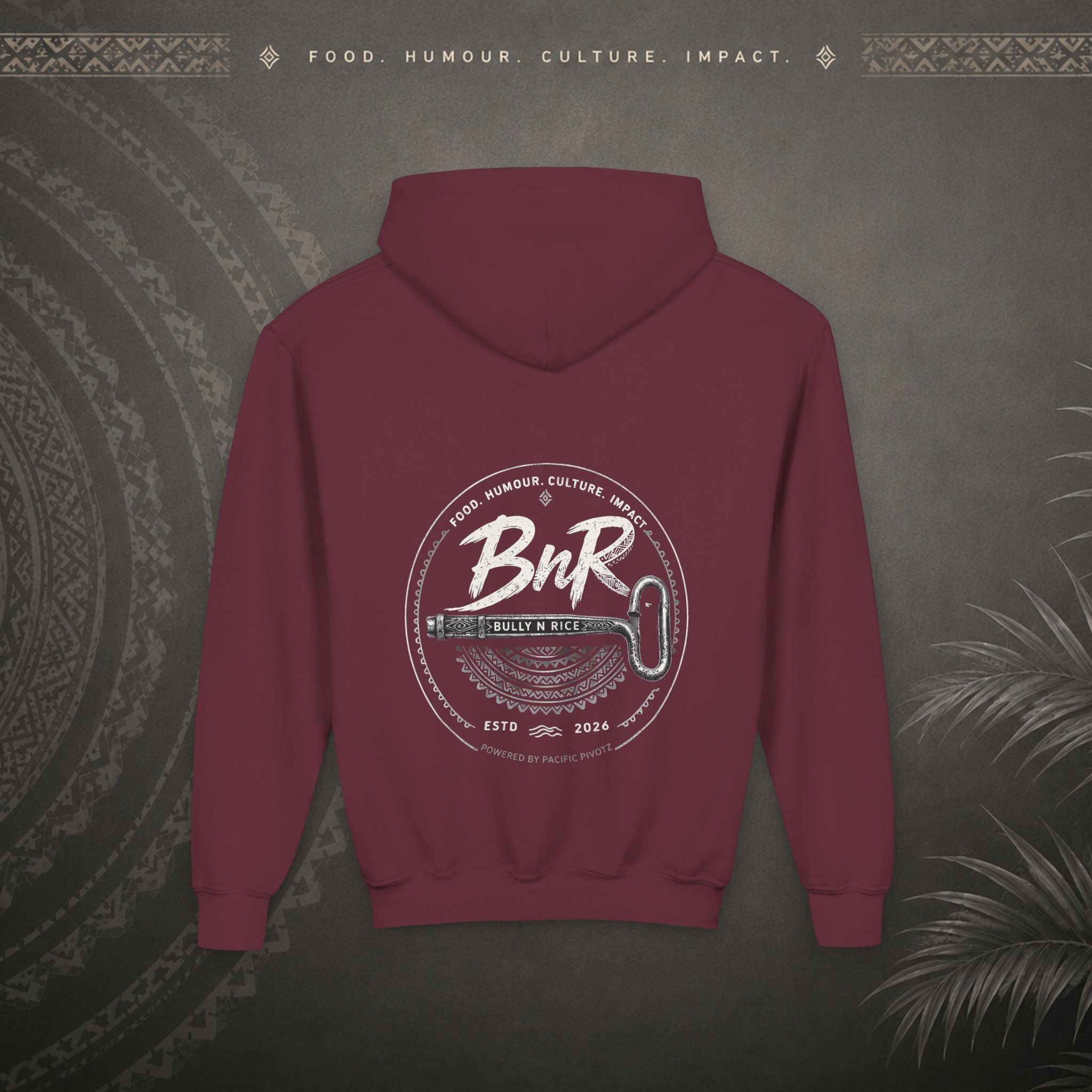 Bully n Rice - Strongpela - Kids Pacific Island Hoodie