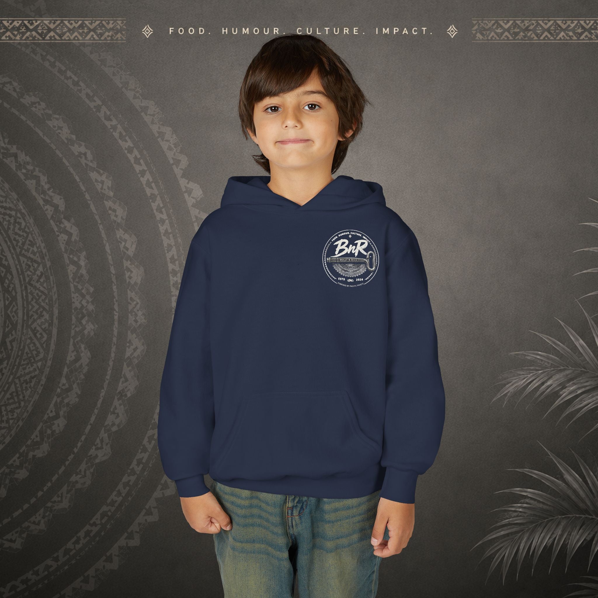 Bully n Rice - Strongpela - Kids Pacific Island Hoodie