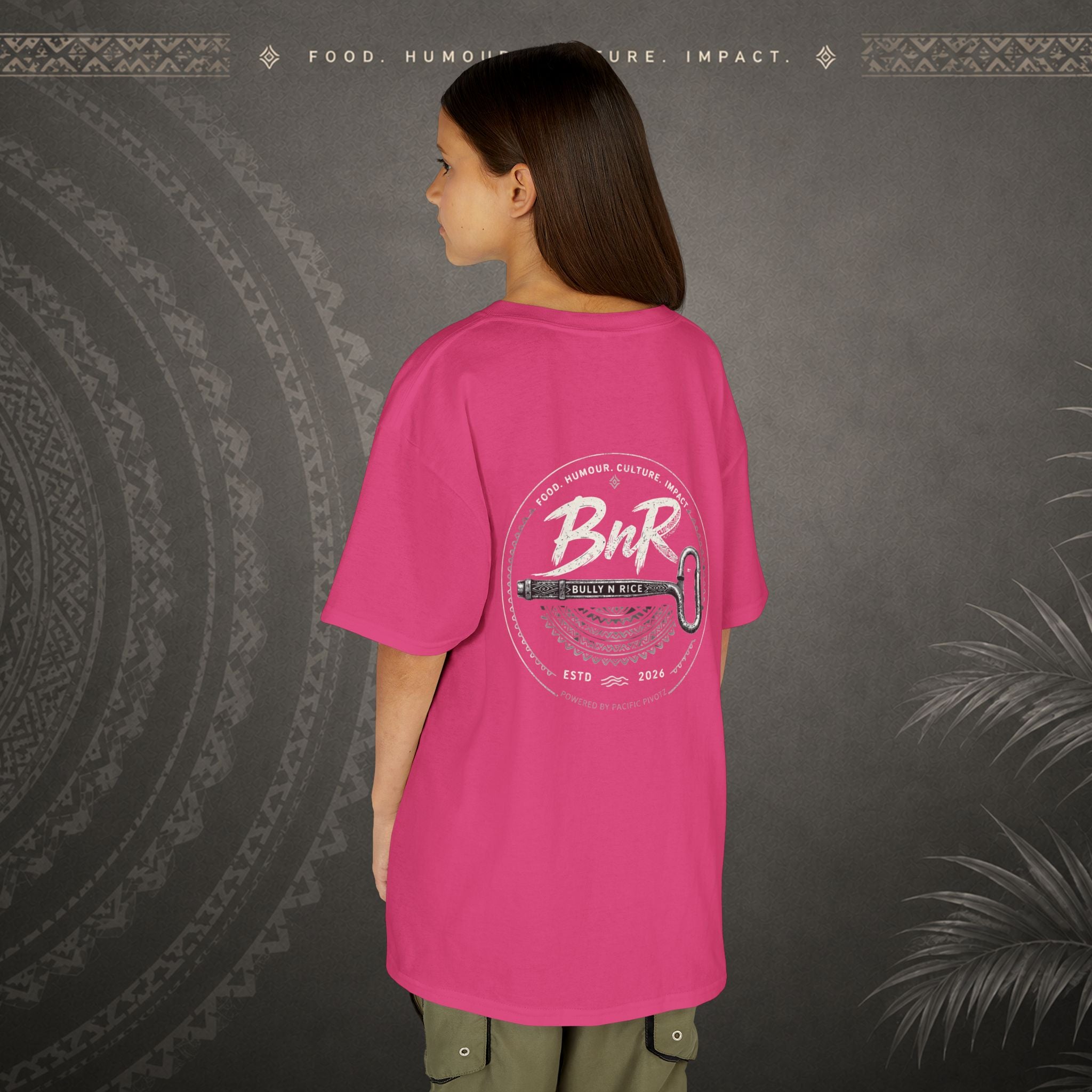 Bully n Rice - Strongpela Kids Pacific Island T-shirt