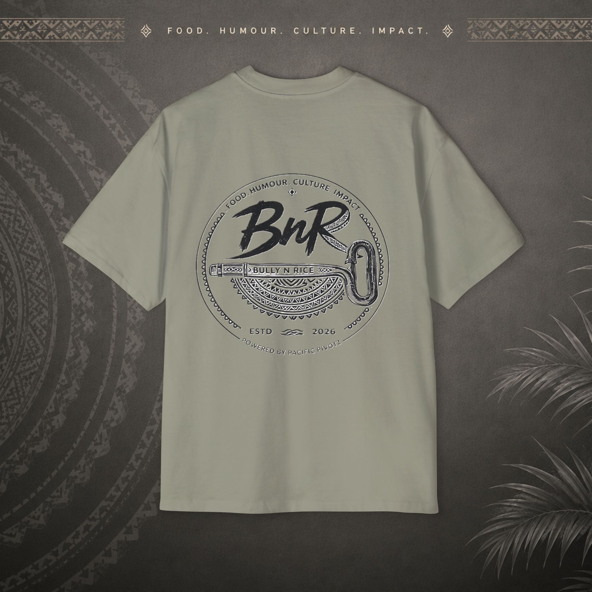 Bully n Rice Strongpela Bold Pacific Streetwear Oversized T-Shirt