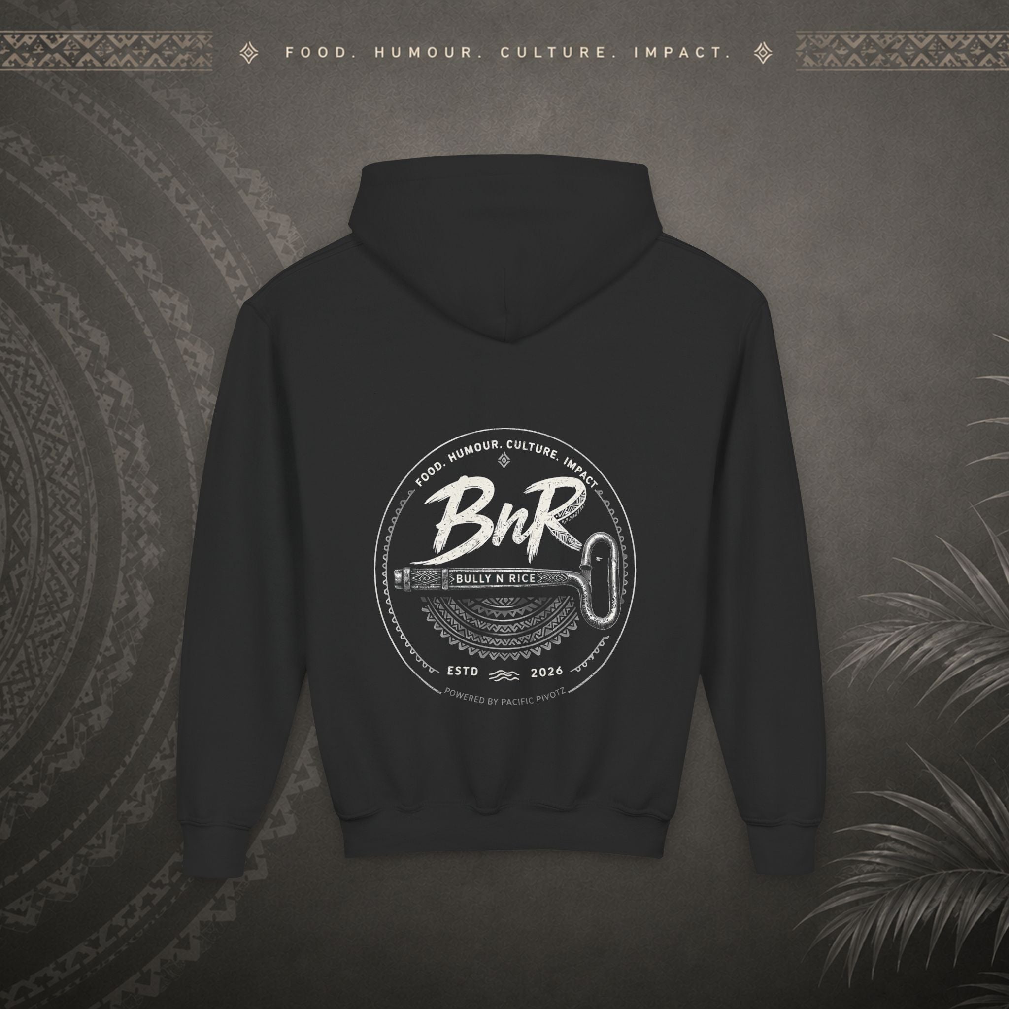Bully n Rice - Strongpela - Kids Pacific Island Hoodie