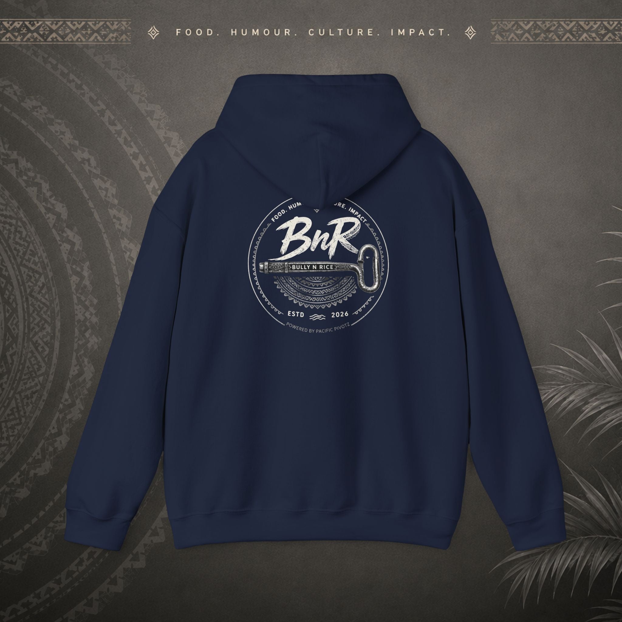 Bully n Rice - Strongpela Statement Pacific Hoodie (Adult sizes 3XL - 5 XL)