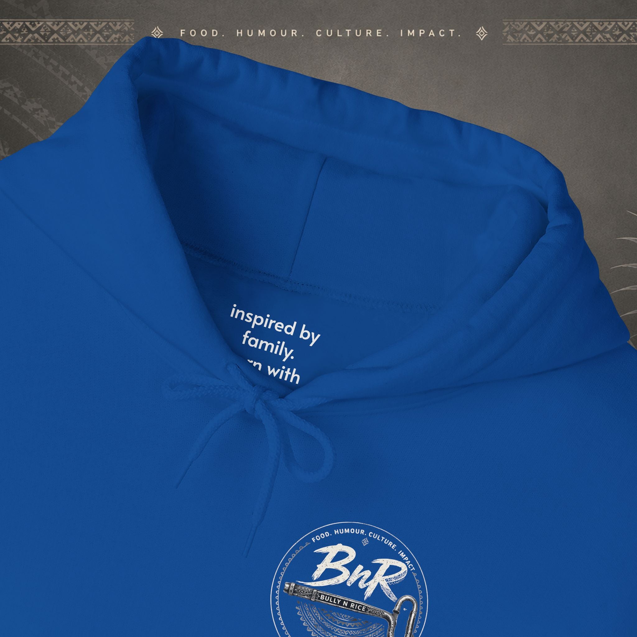 Bully n Rice - Strongpela Statement Pacific Hoodie (Adult sizes 3XL - 5 XL)
