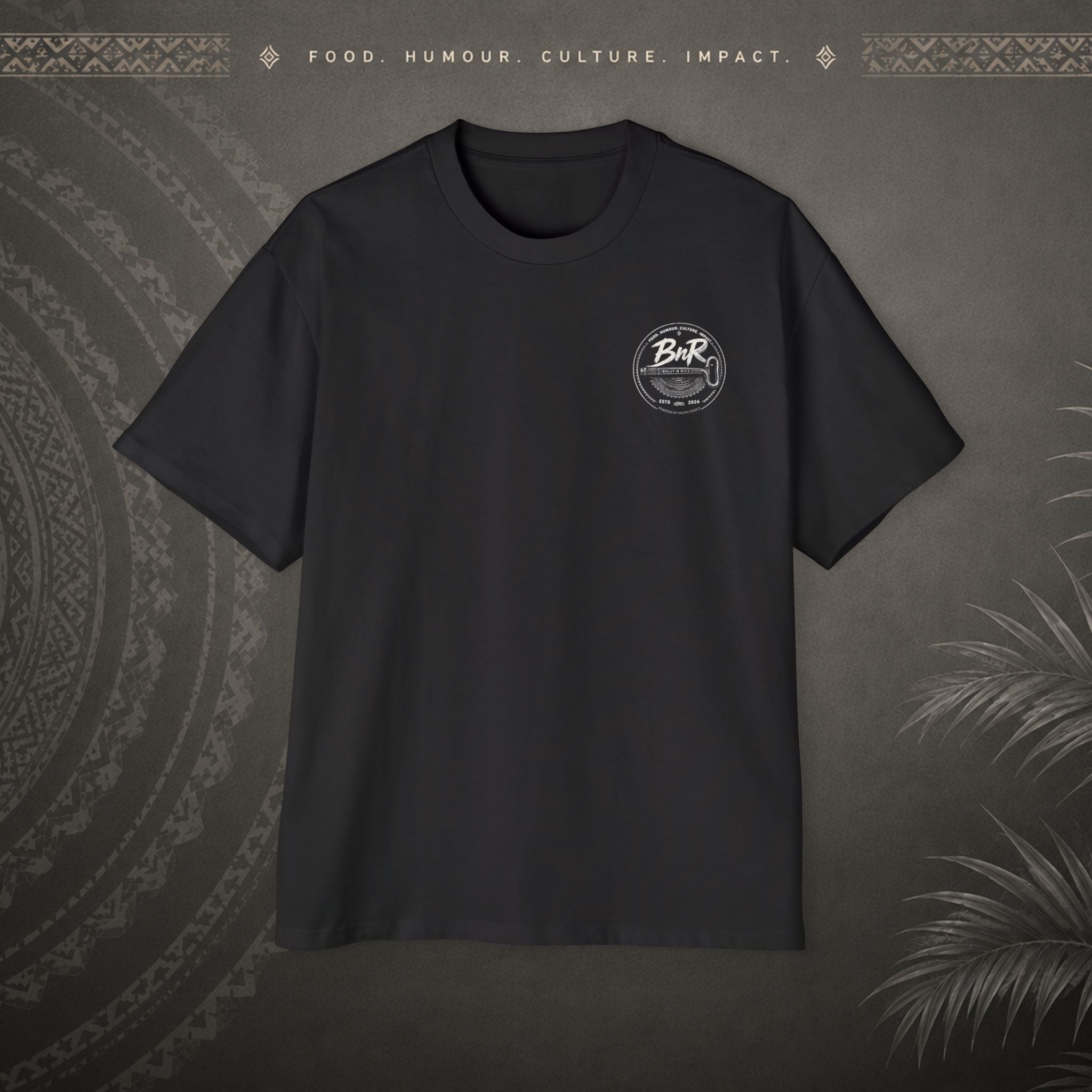 Bully n Rice Liklik Pacific Streetwear Oversized T-Shirt adult