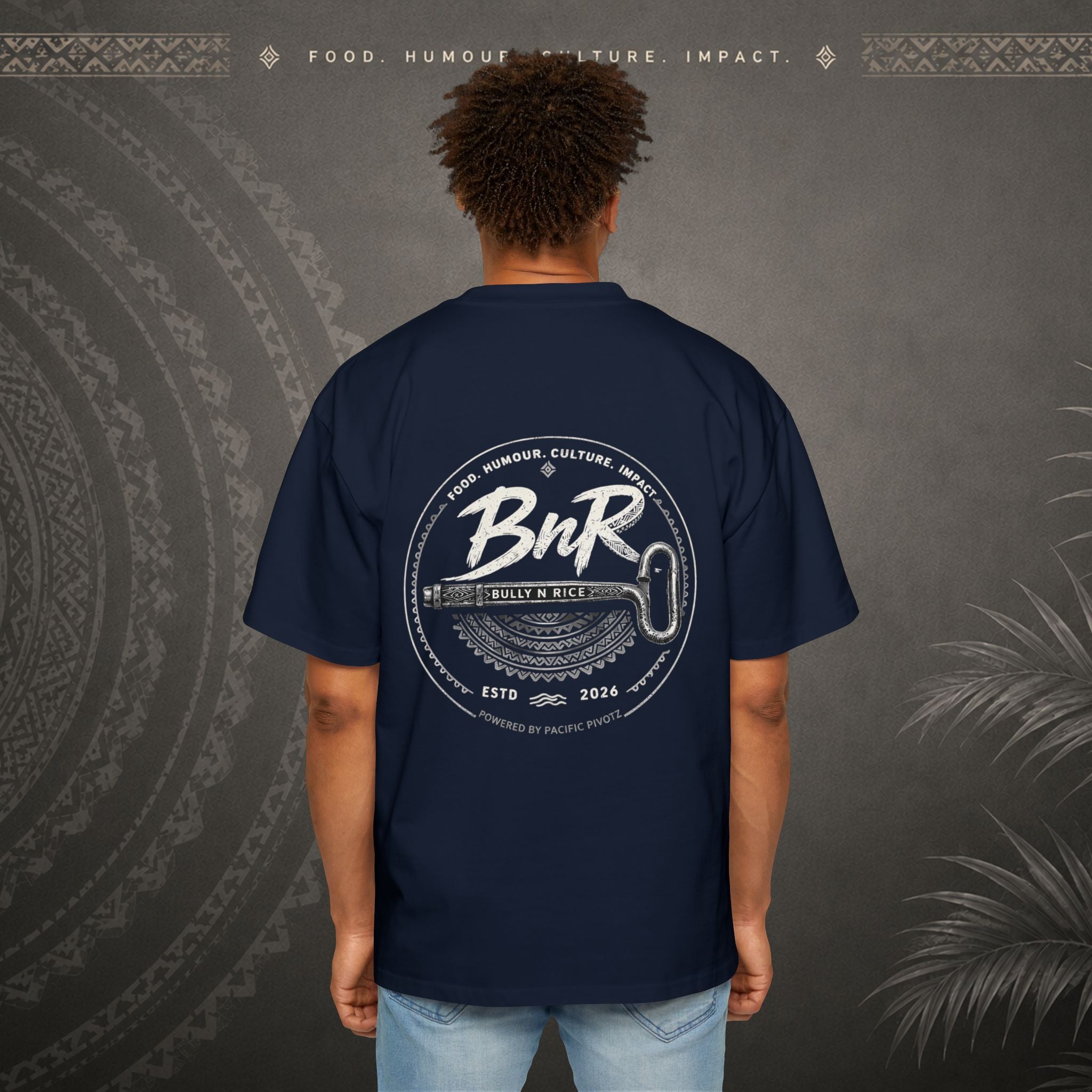Bully n Rice Strongpela Bold Pacific Streetwear Oversized T-Shirt