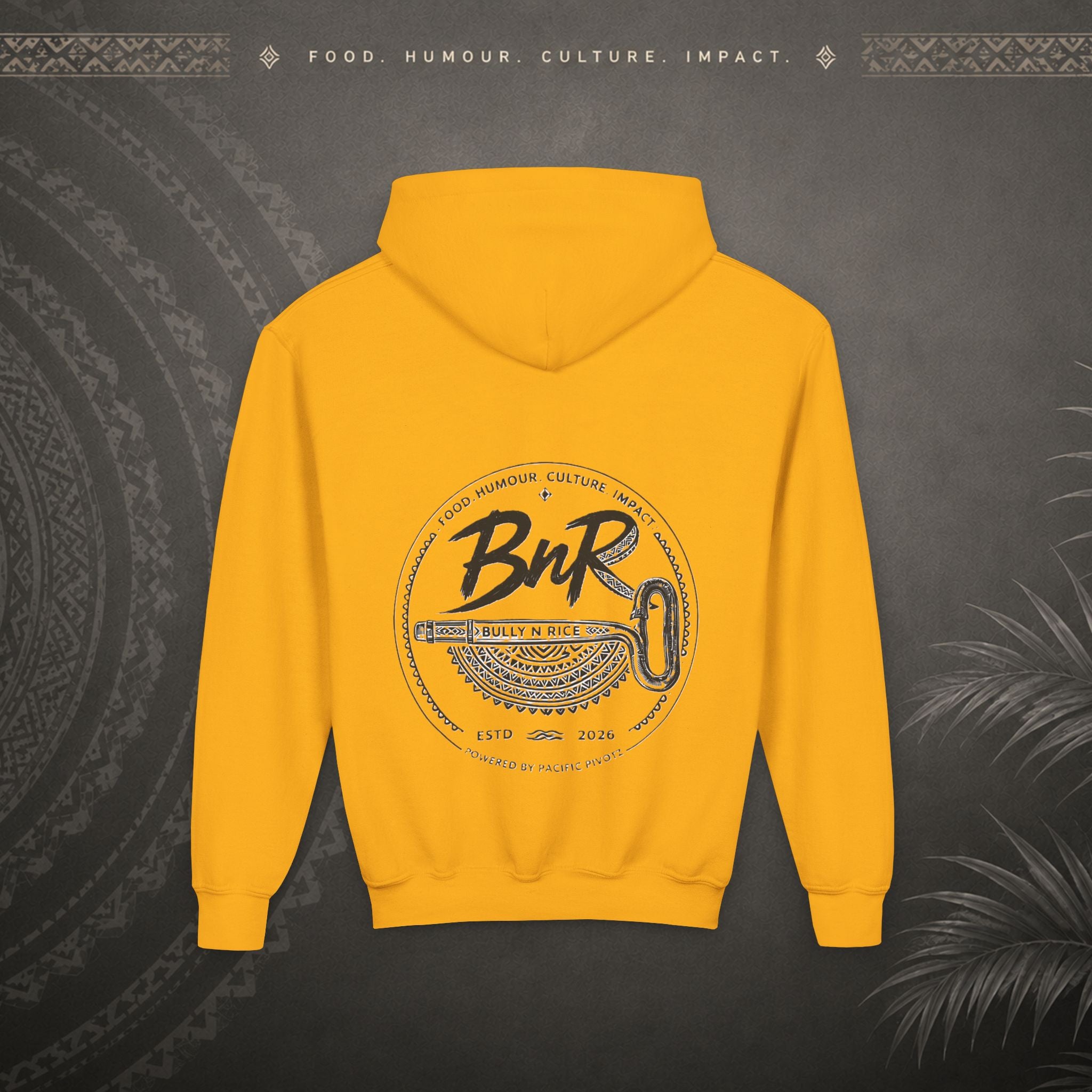 Bully n Rice - Strongpela - Kids Pacific Island Hoodie