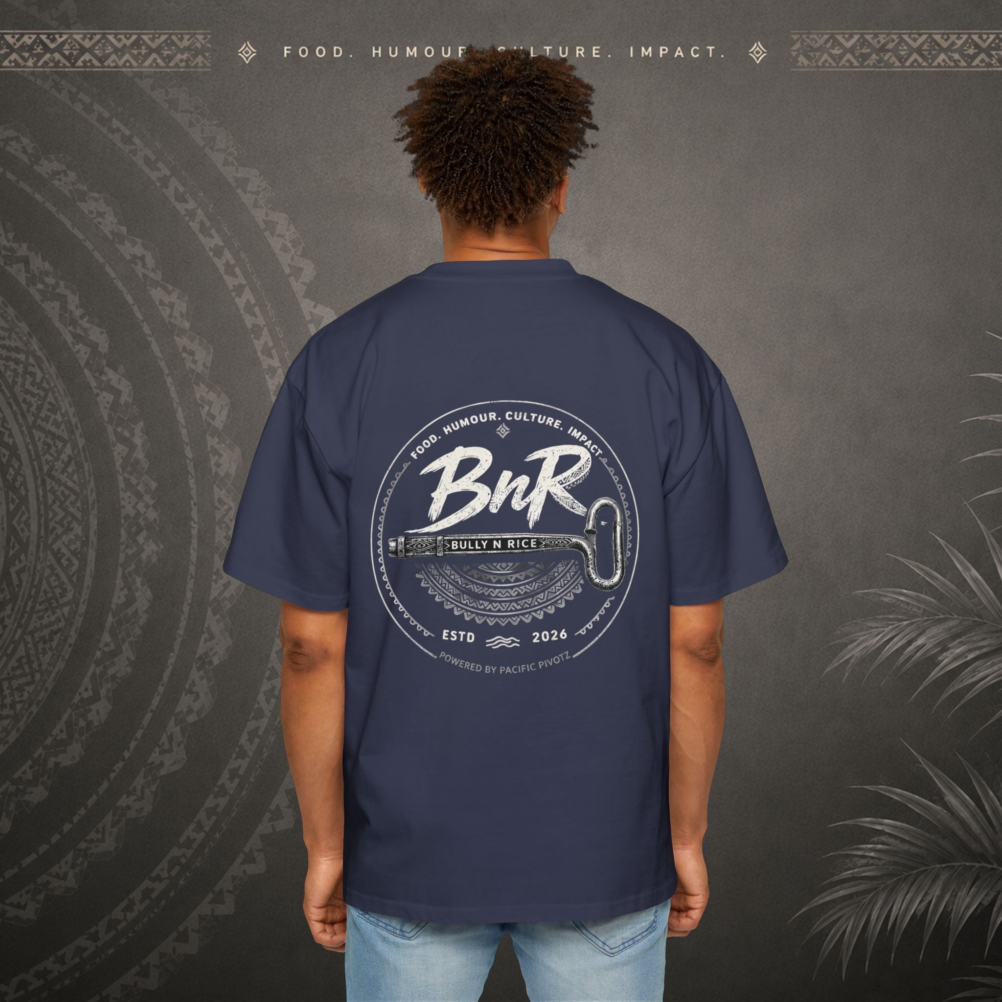 Bully n Rice Strongpela Bold Pacific Streetwear Oversized T-Shirt