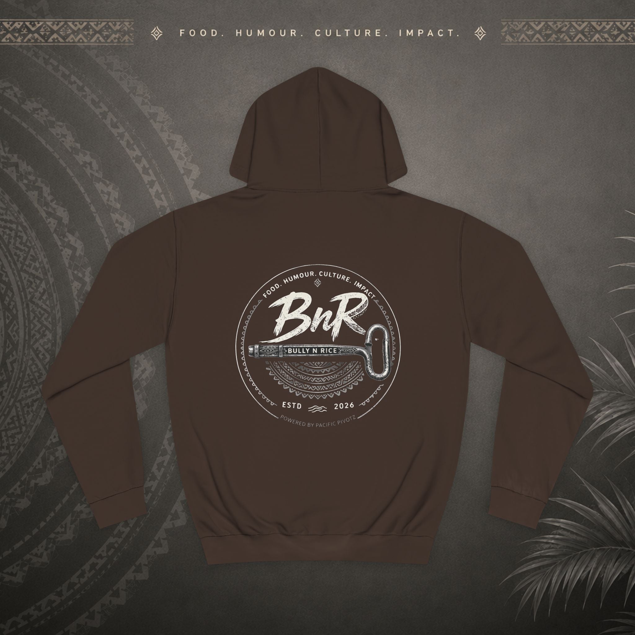 Bully n Rice - Strongpela Statement Pacific Hoodie (Adult size S - 2XL)