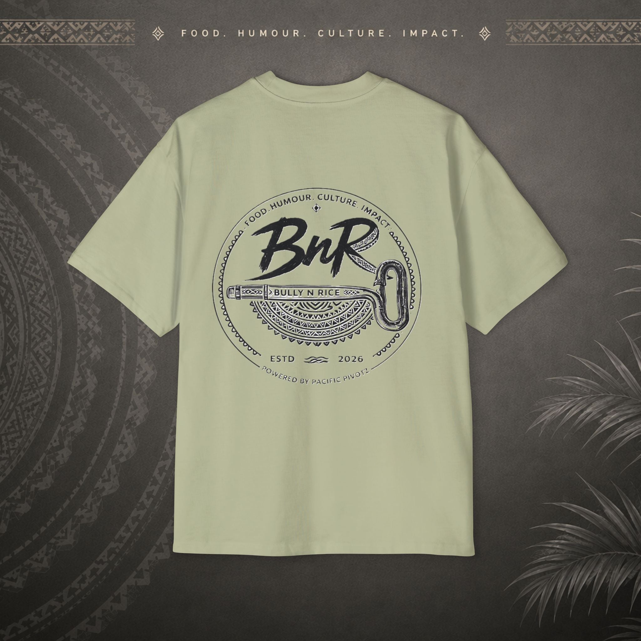 Bully n Rice Strongpela Bold Pacific Streetwear Oversized T-Shirt