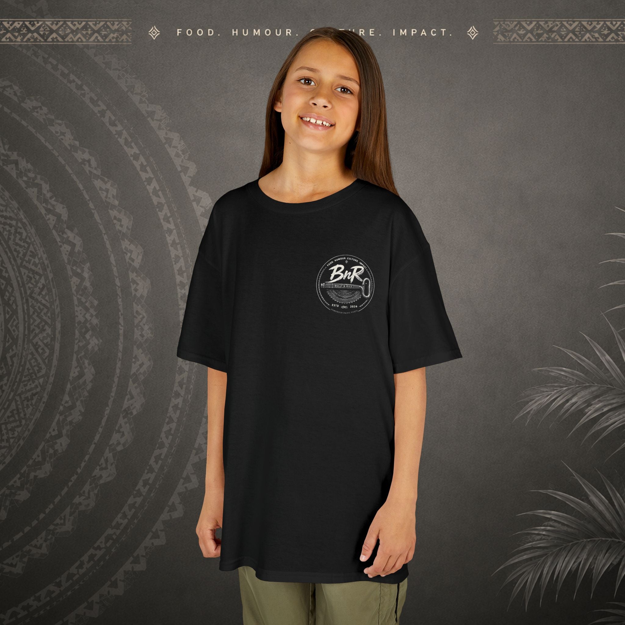 Bully n Rice - Strongpela Kids Pacific Island T-shirt