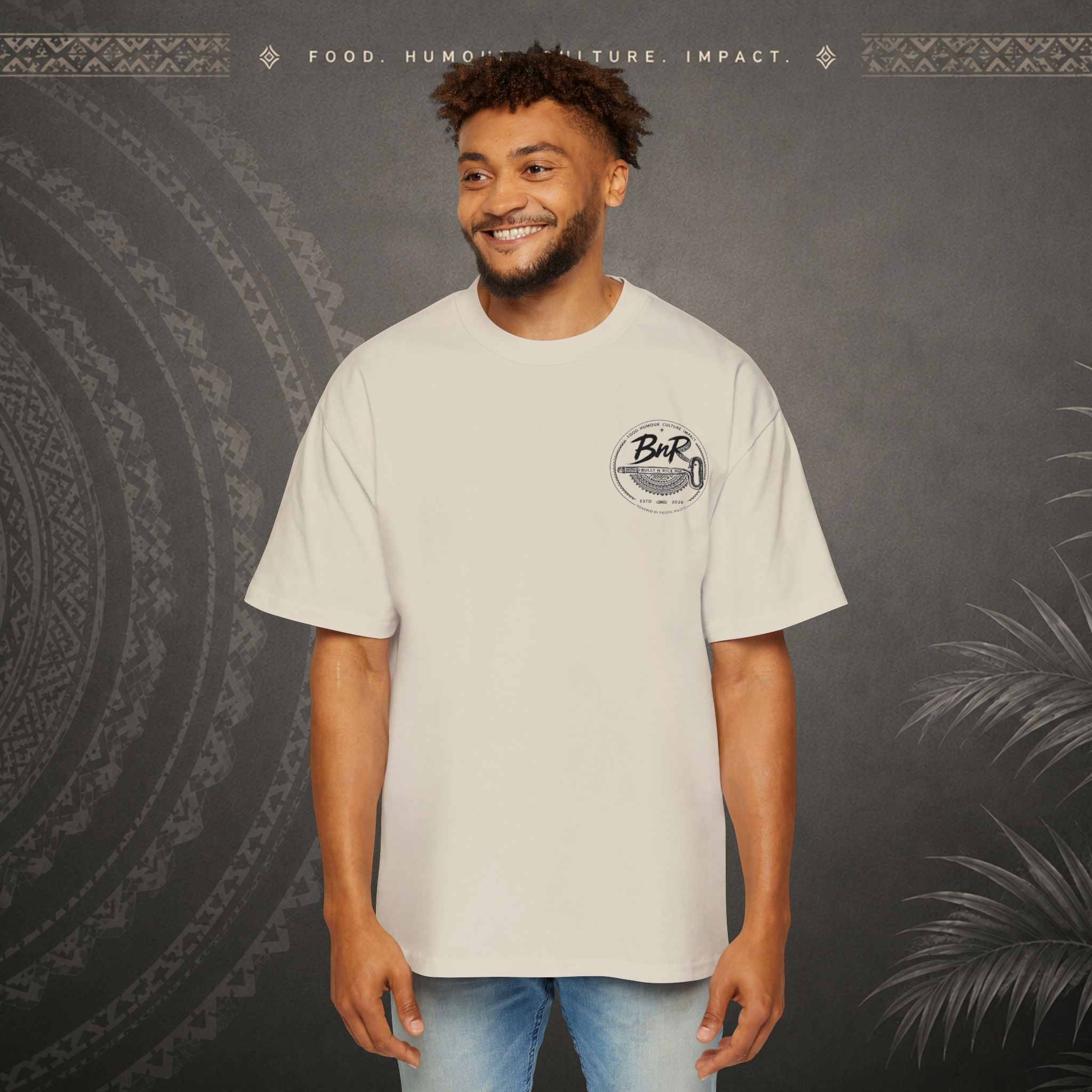 Bully n Rice Strongpela Bold Pacific Streetwear Oversized T-Shirt