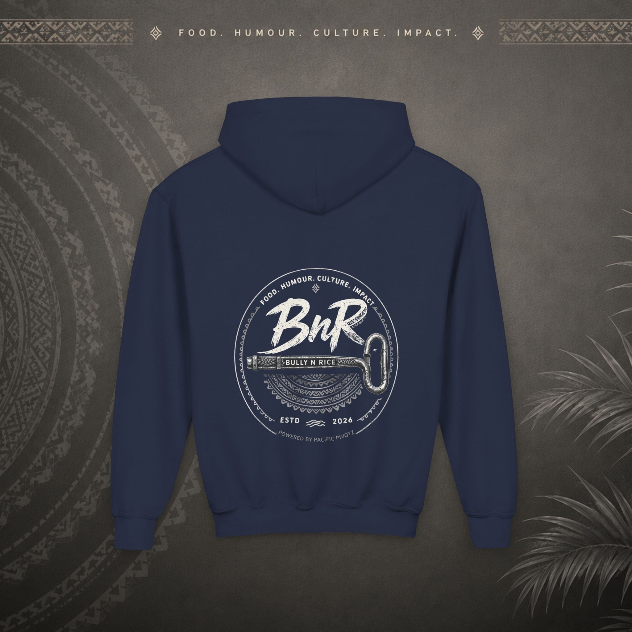 Bully n Rice - Strongpela - Kids Pacific Island Hoodie