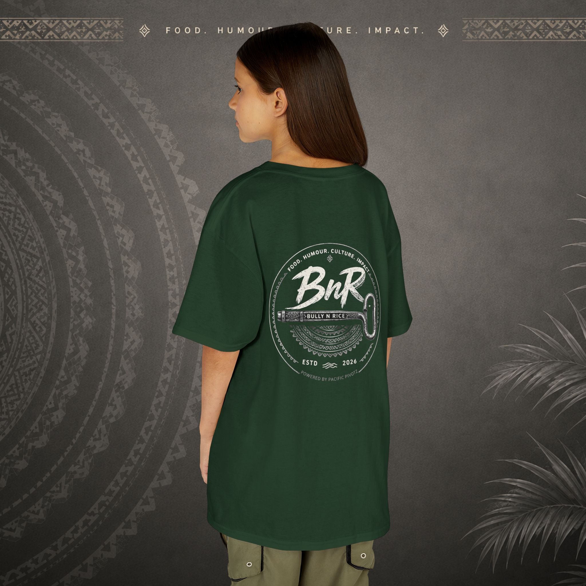 Bully n Rice - Strongpela Kids Pacific Island T-shirt