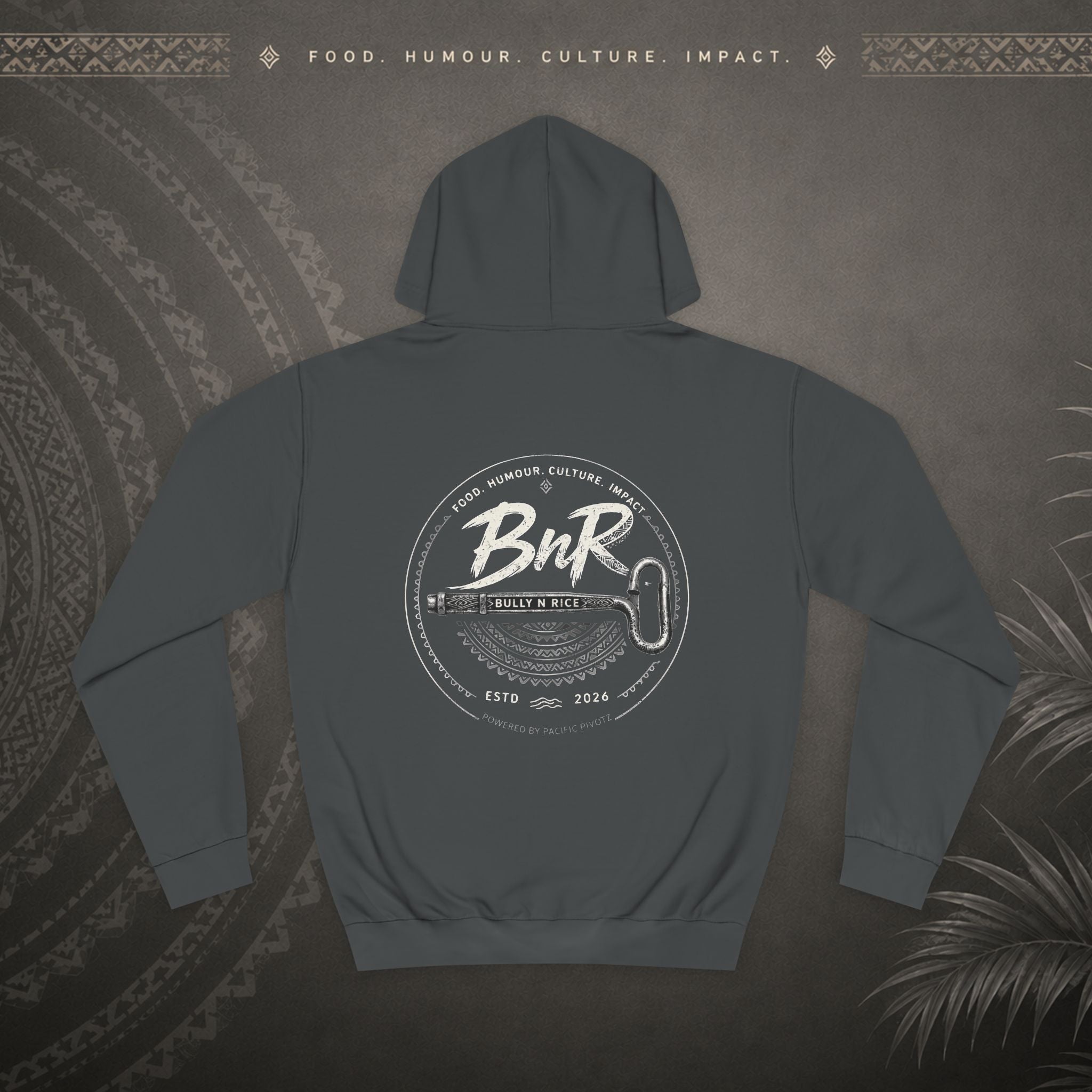 Bully n Rice - Strongpela Statement Pacific Hoodie (Adult size S - 2XL)