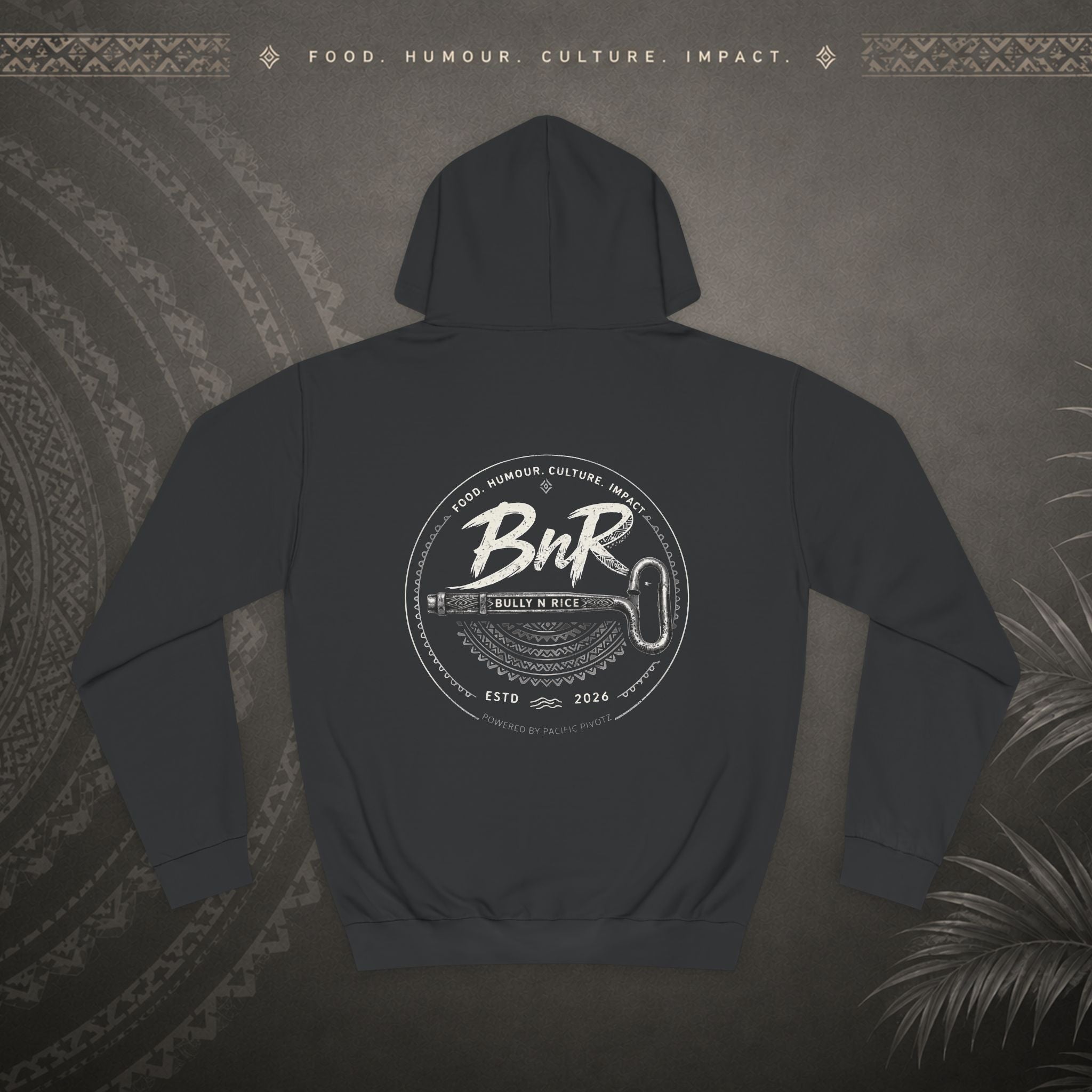 Bully n Rice - Strongpela Statement Pacific Hoodie (Adult size S - 2XL)