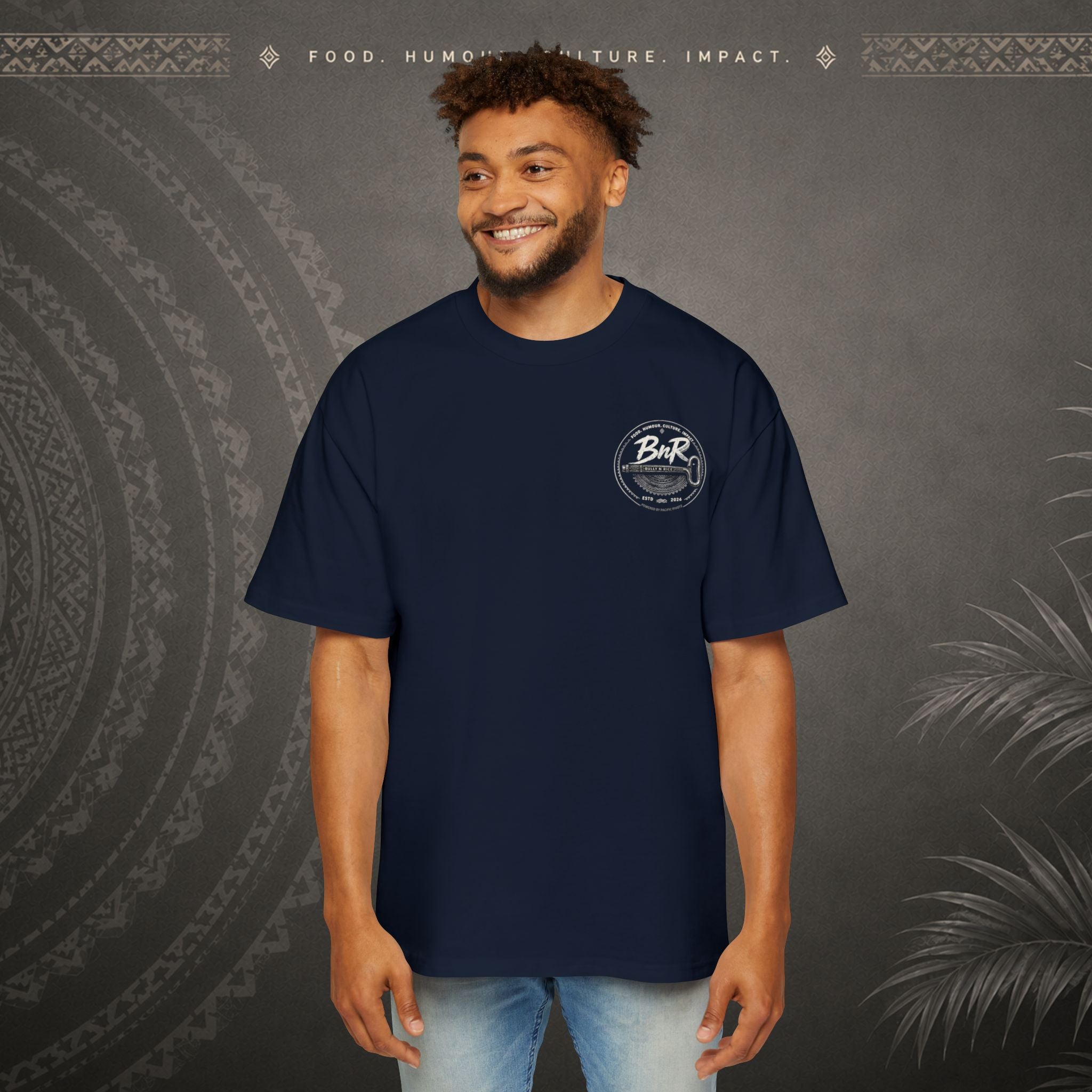Bully n Rice Strongpela Bold Pacific Streetwear Oversized T-Shirt