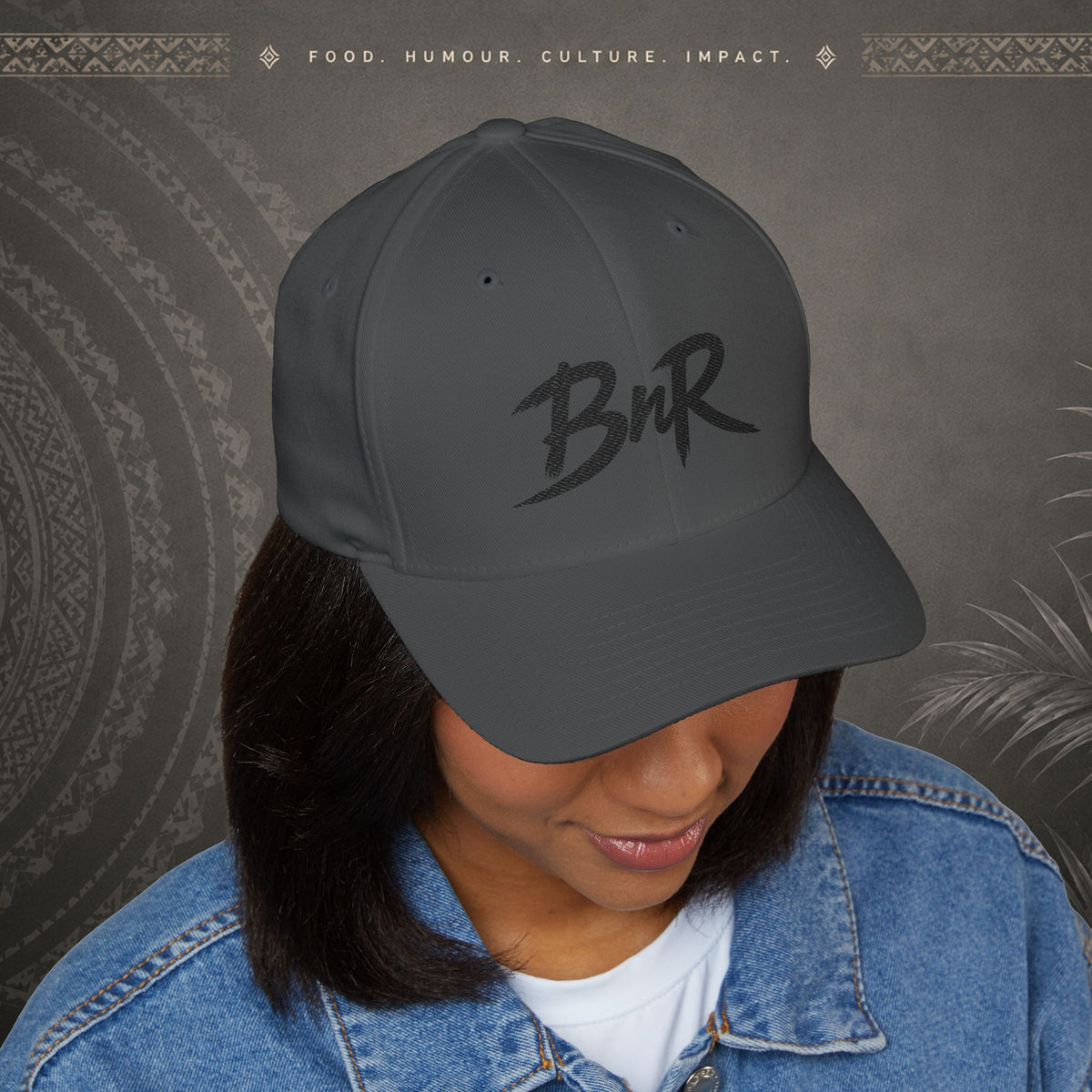 Bully n Rice - Fletcher Collection Pacific Streetwear - Flexfit Cap (black print)