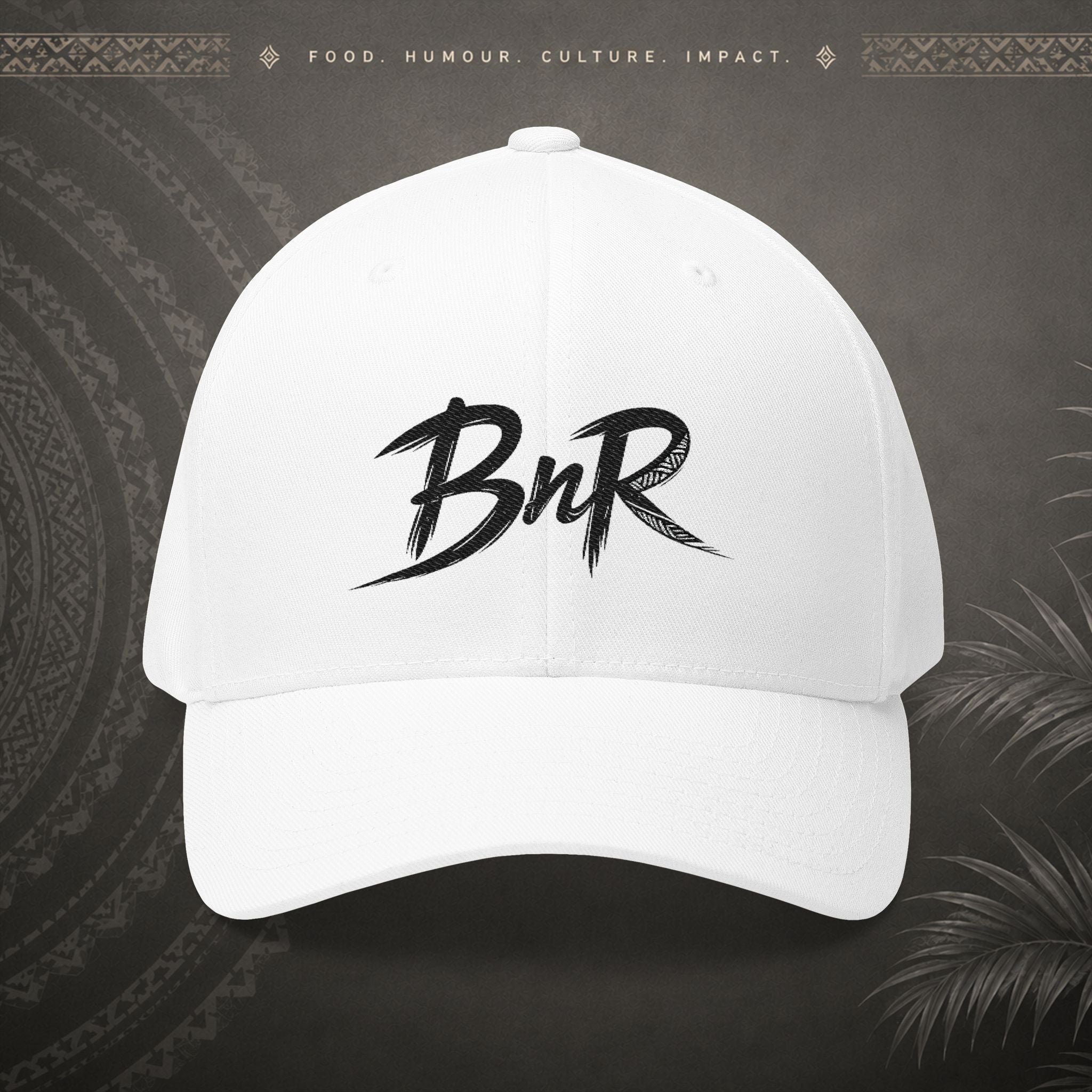 Bully n Rice - Somting Moa - Streetwear Pacific Identity Flexfit Cap (black)