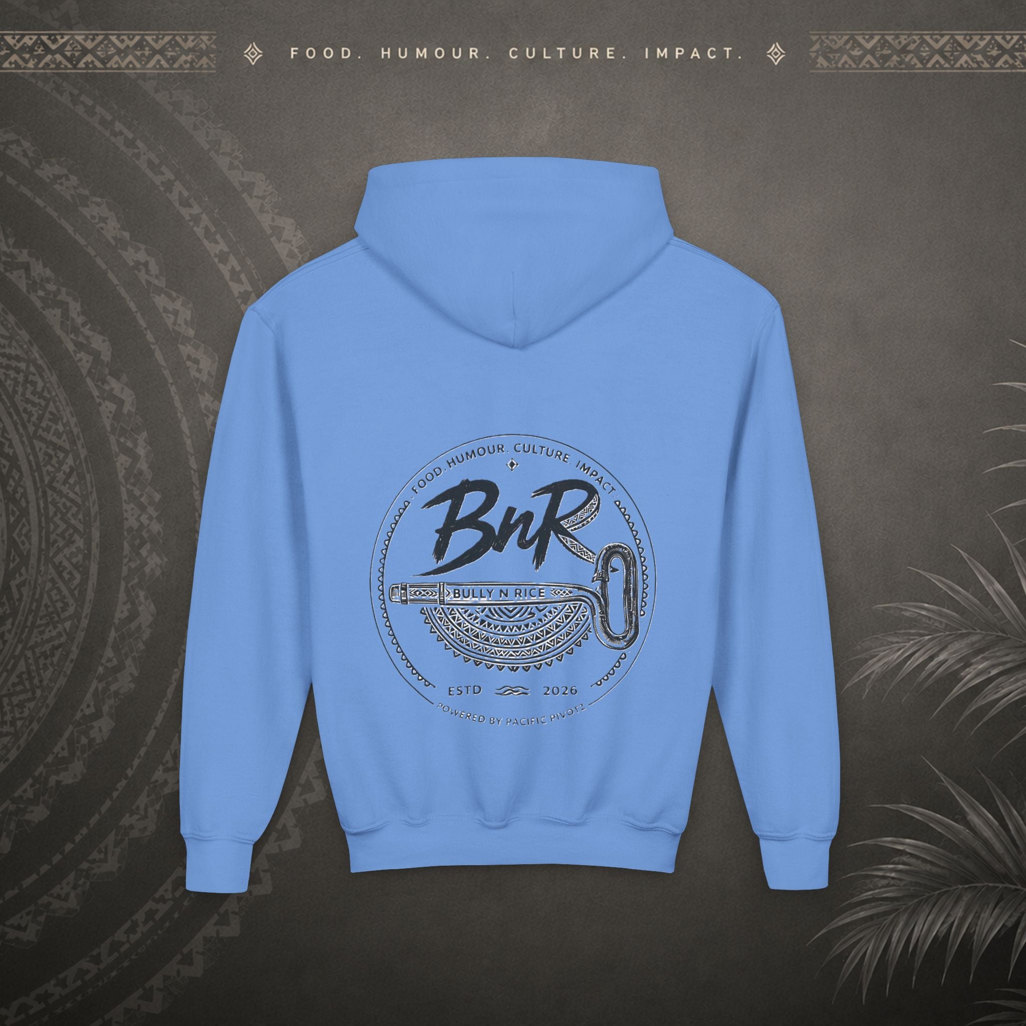 Bully n Rice - Strongpela - Kids Pacific Island Hoodie