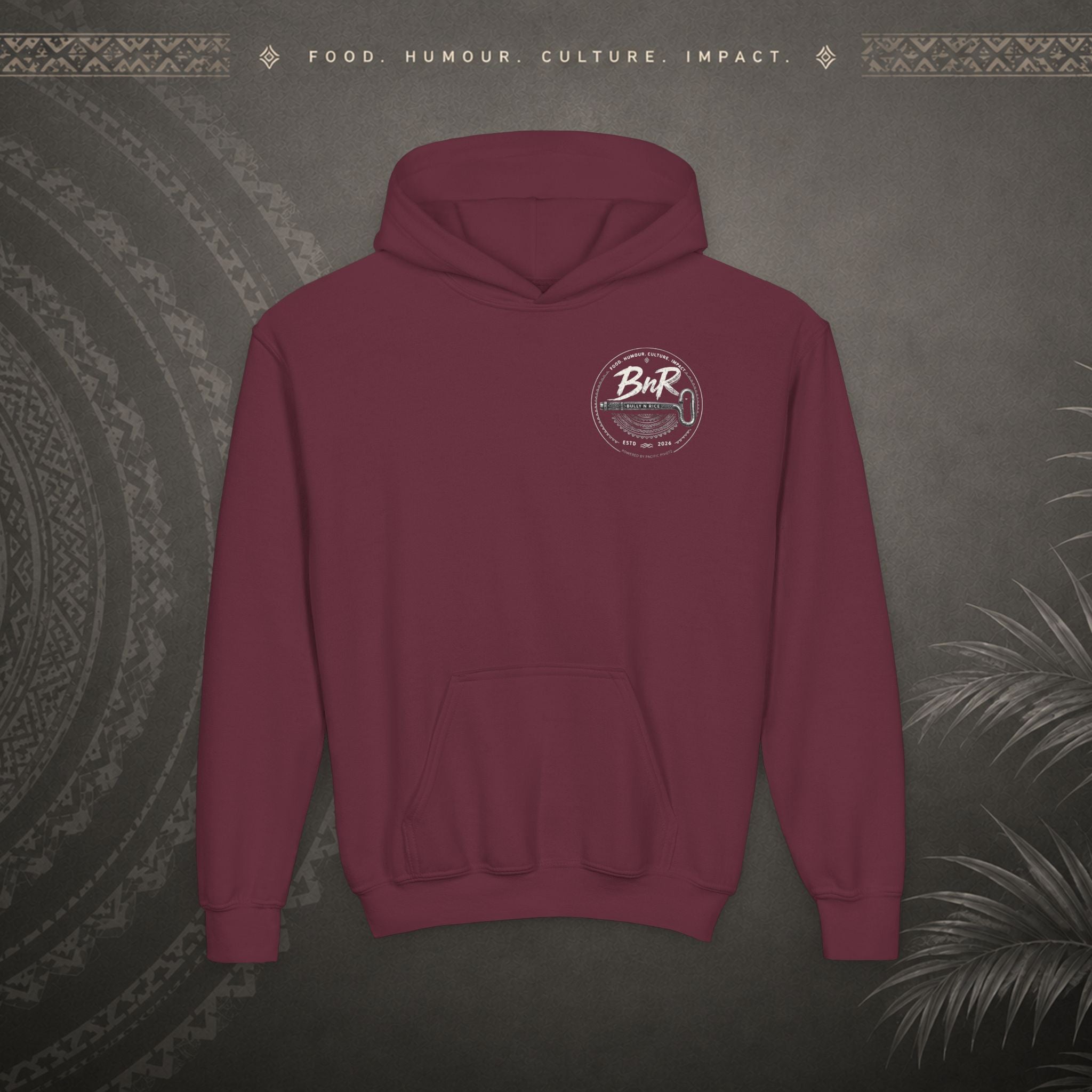 Bully n Rice - Strongpela - Kids Pacific Island Hoodie