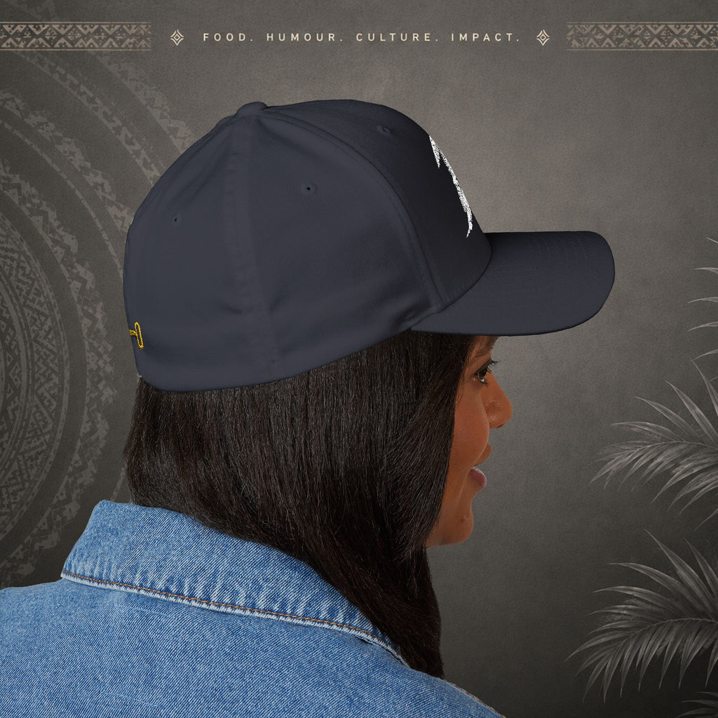 Bully n Rice - Somting Moa - Streetwear Pacific Identity Flexfit Cap (white)