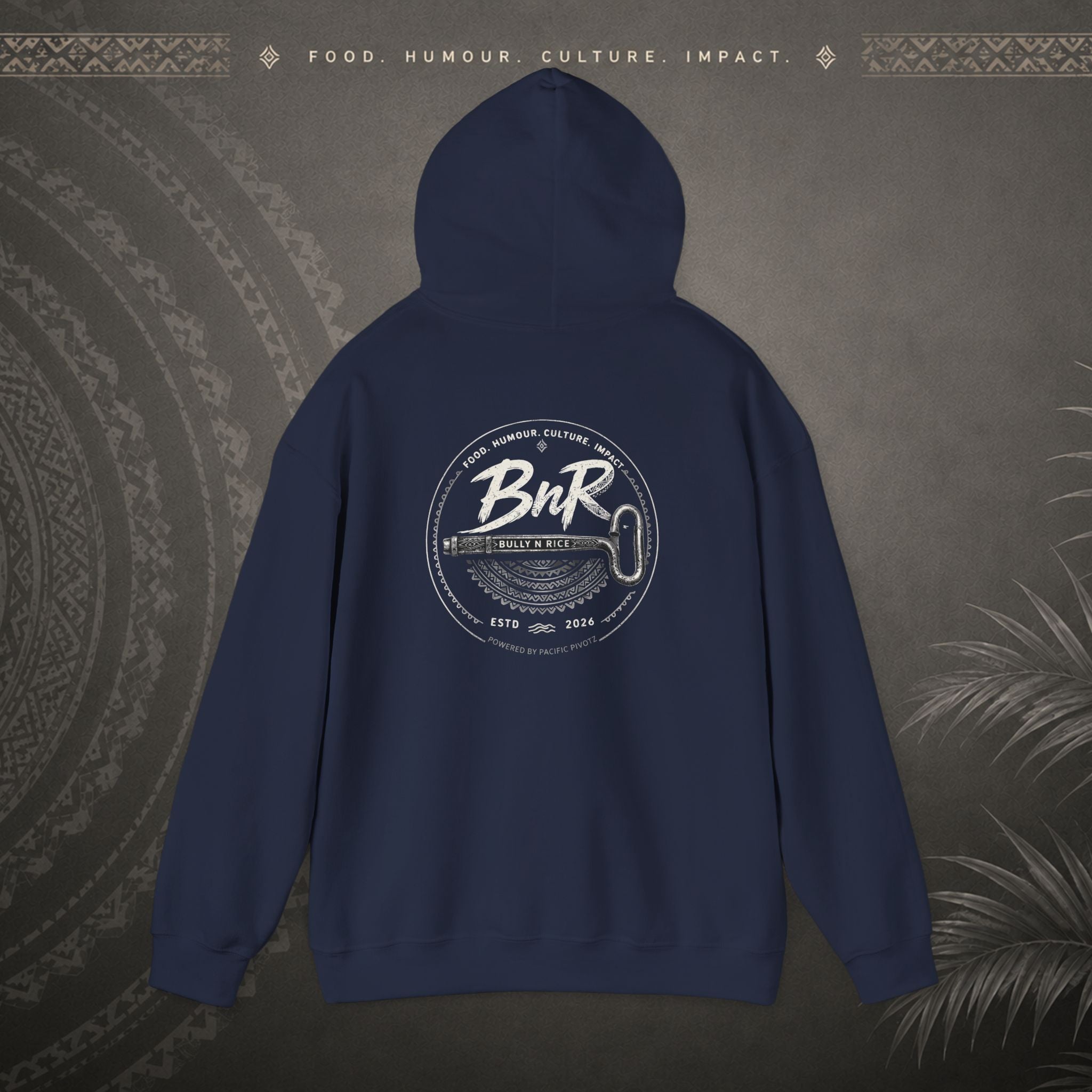 Bully n Rice - Strongpela Statement Pacific Hoodie (Adult sizes 3XL - 5 XL)