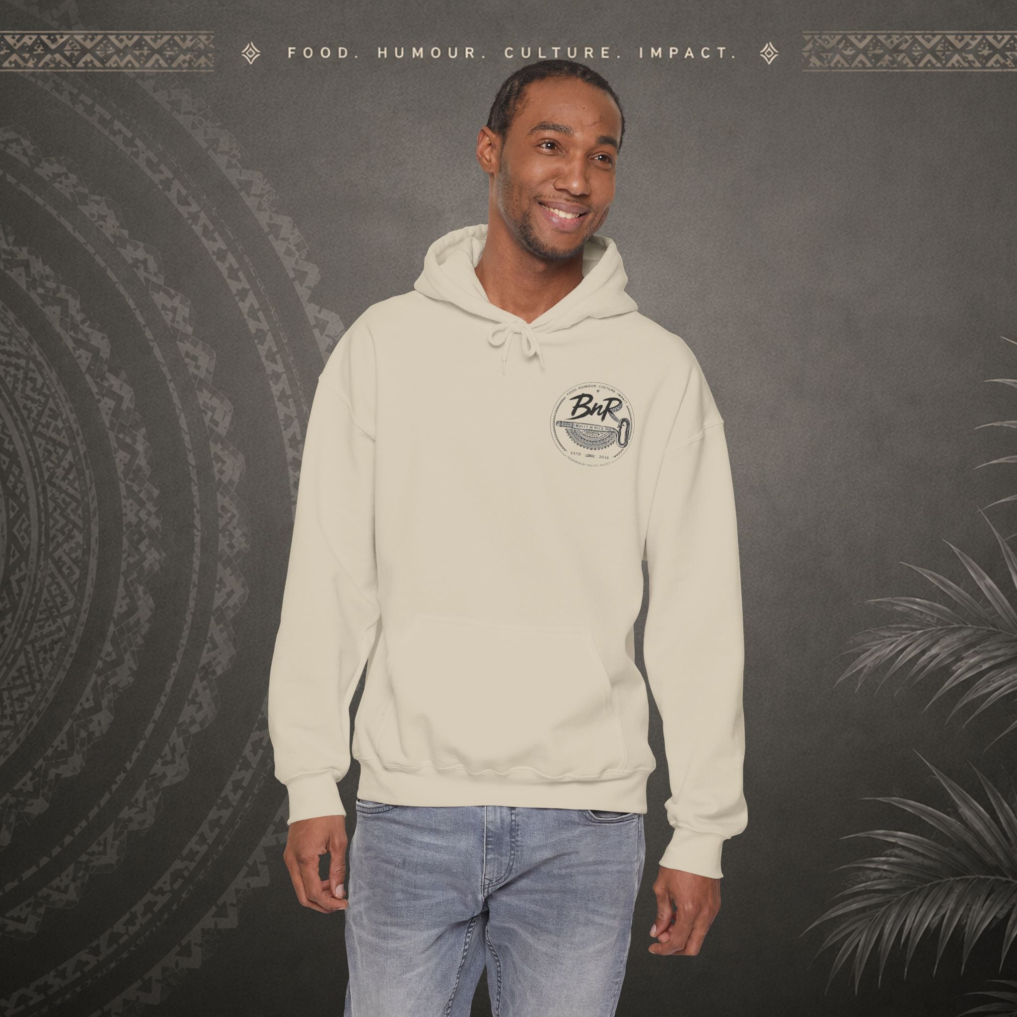 Bully n Rice - Strongpela Statement Pacific Hoodie (Adult sizes 3XL - 5 XL)