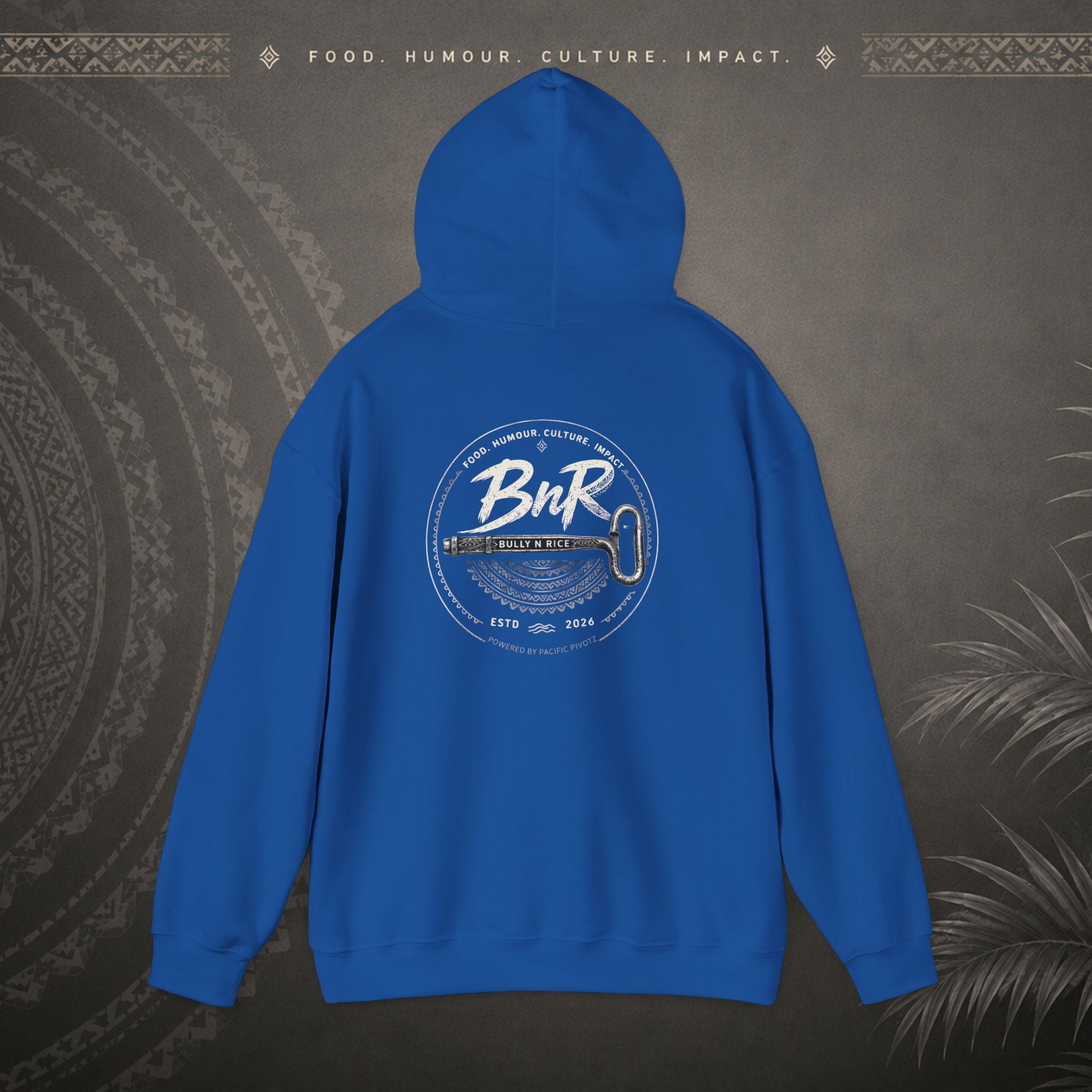 Bully n Rice - Strongpela Statement Pacific Hoodie (Adult sizes 3XL - 5 XL)