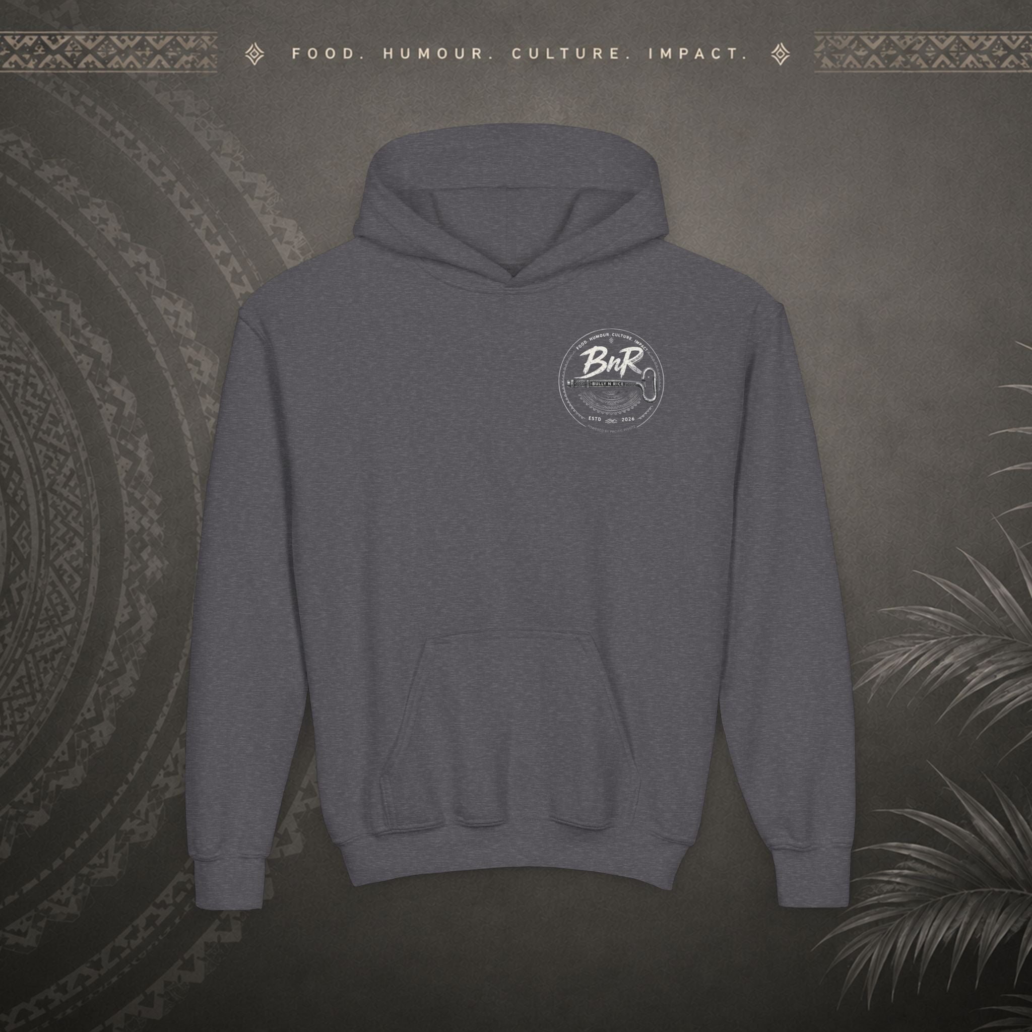 Bully n Rice - Strongpela - Kids Pacific Island Hoodie