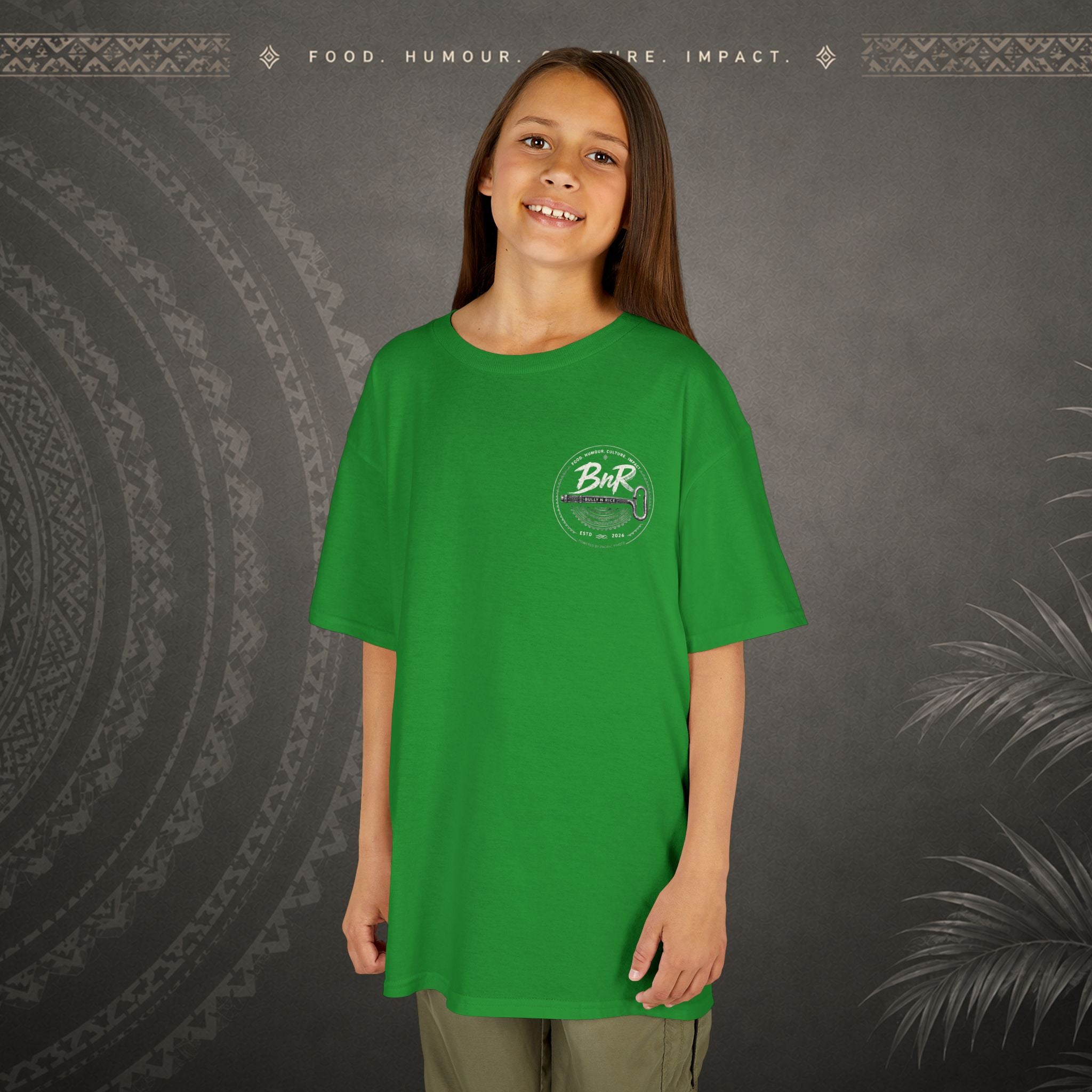 Bully n Rice - Strongpela Kids Pacific Island T-shirt