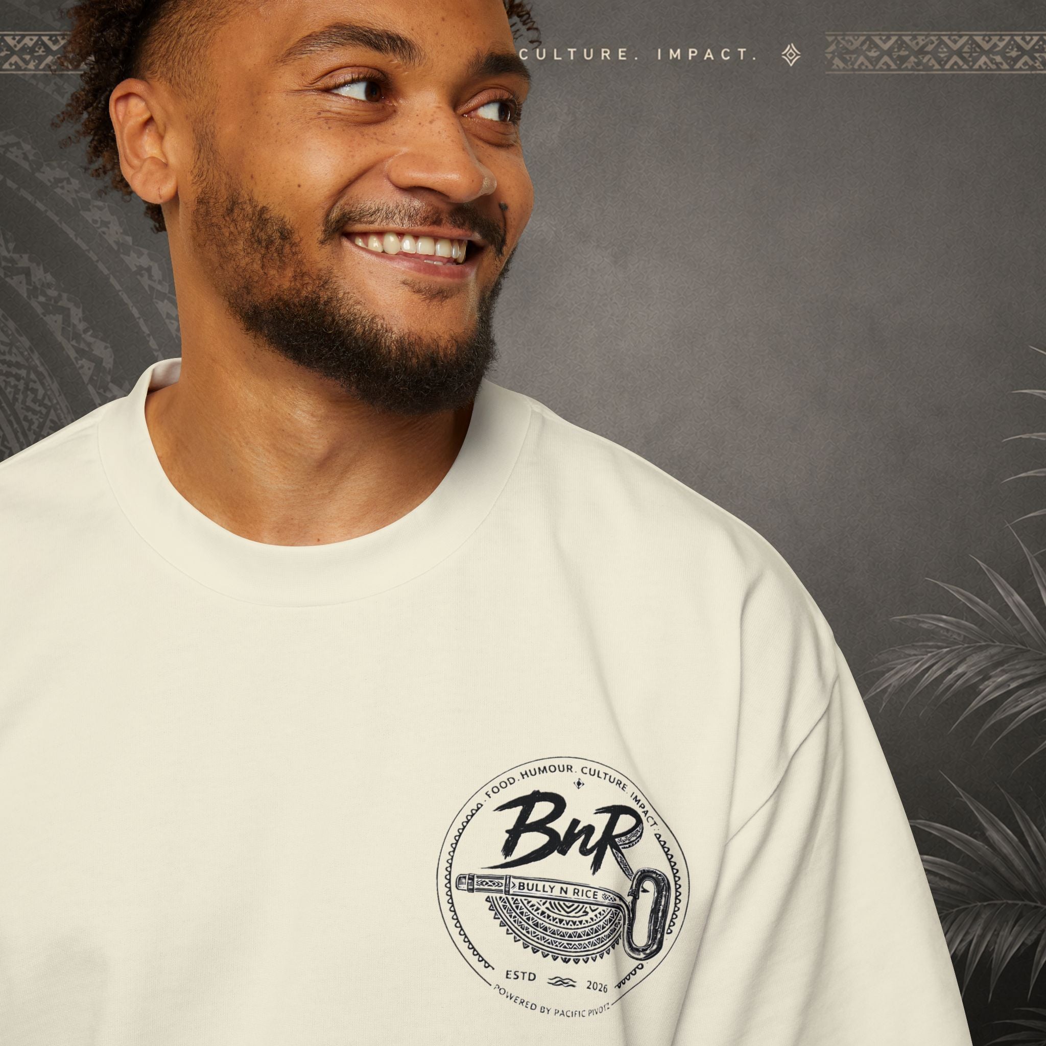 Bully n Rice Strongpela Bold Pacific Streetwear Oversized T-Shirt