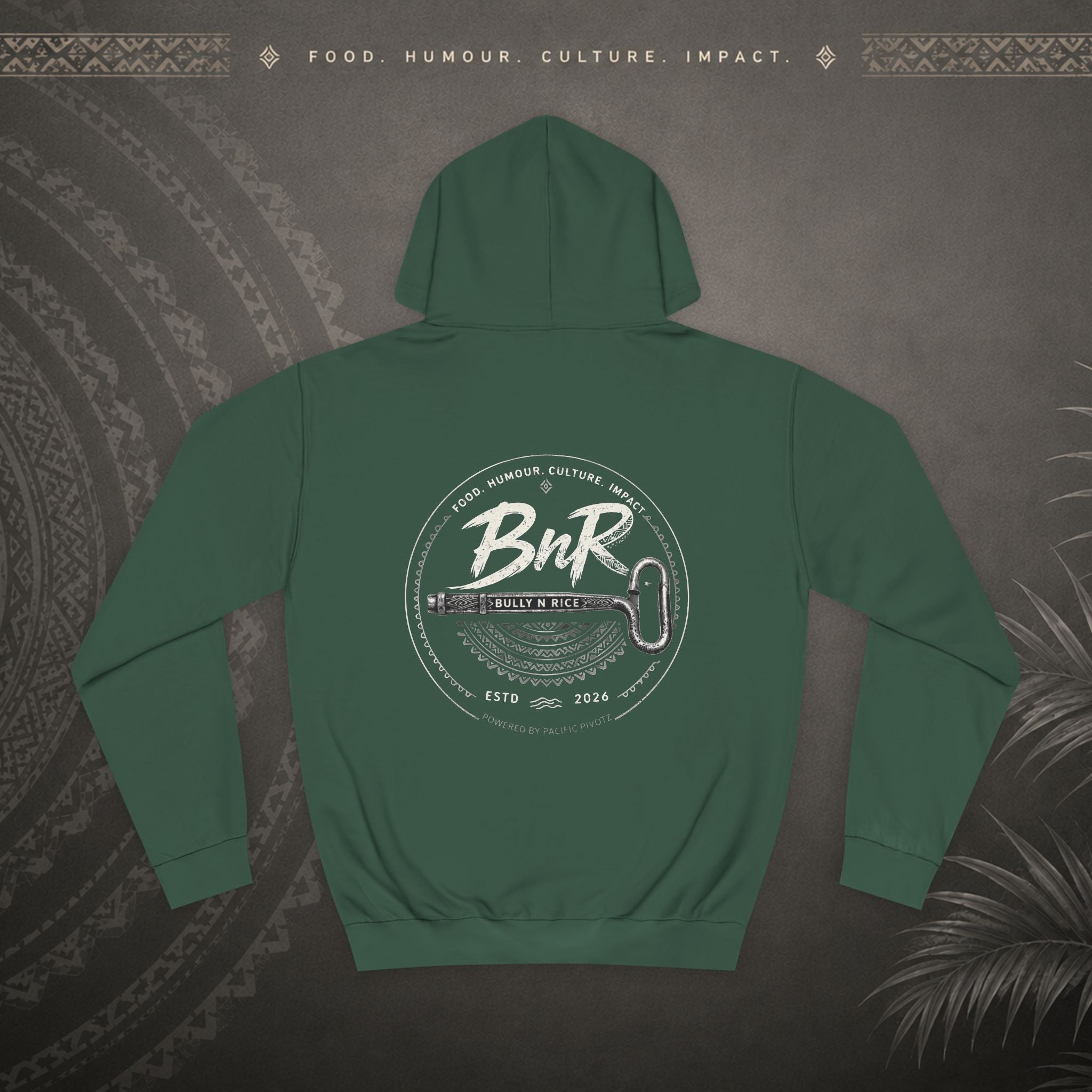 Bully n Rice - Strongpela Statement Pacific Hoodie (Adult size S - 2XL)