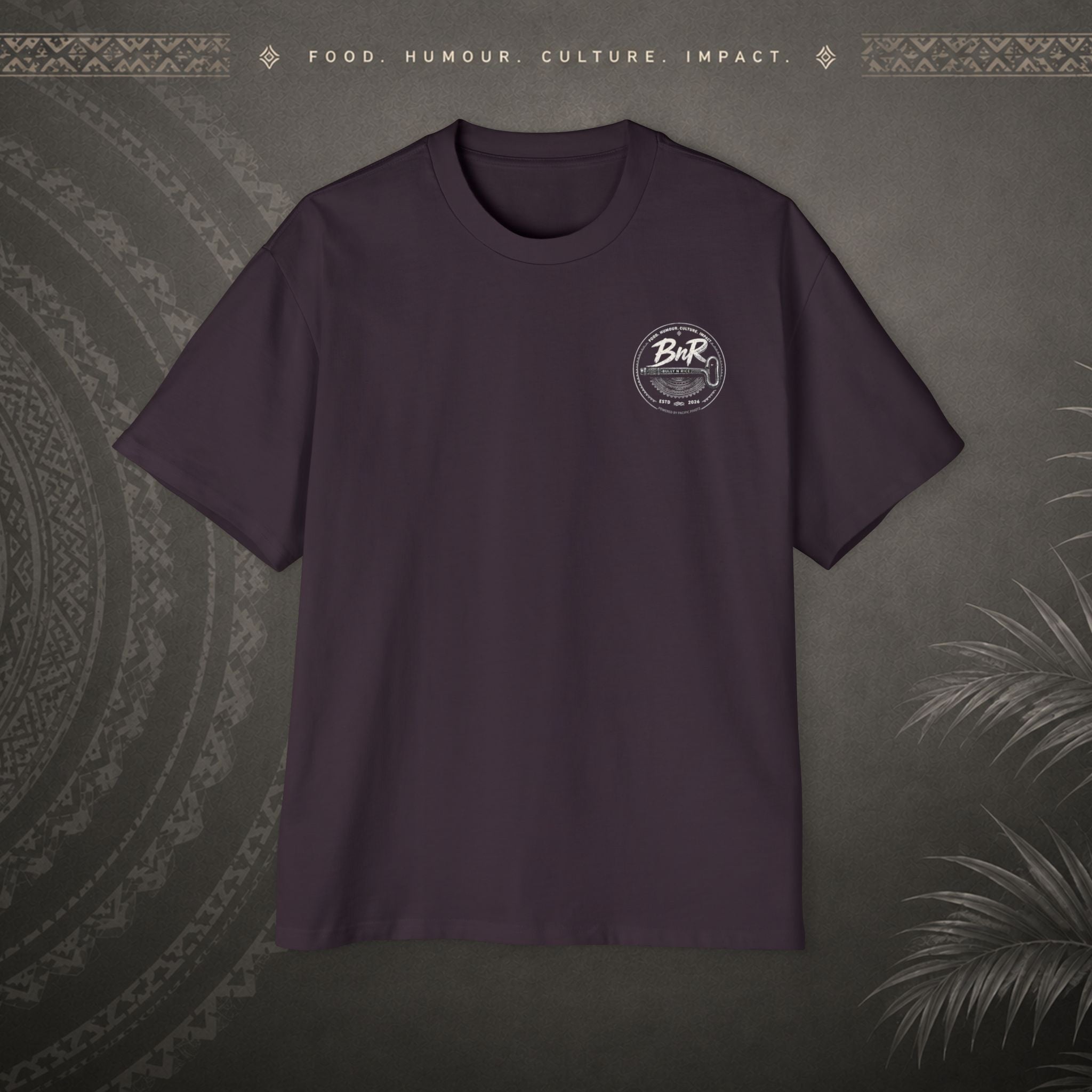 Bully n Rice Liklik Pacific Streetwear Oversized T-Shirt adult