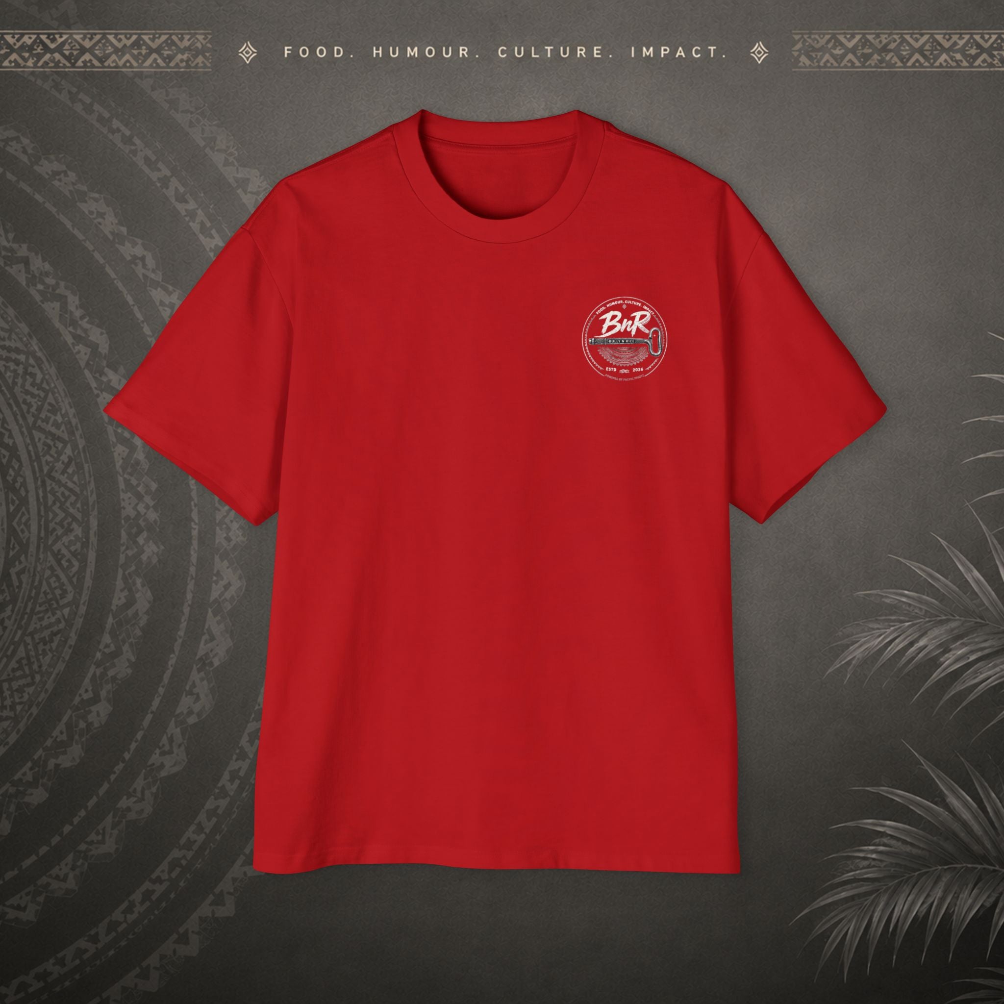 Bully n Rice Liklik Pacific Streetwear Oversized T-Shirt adult