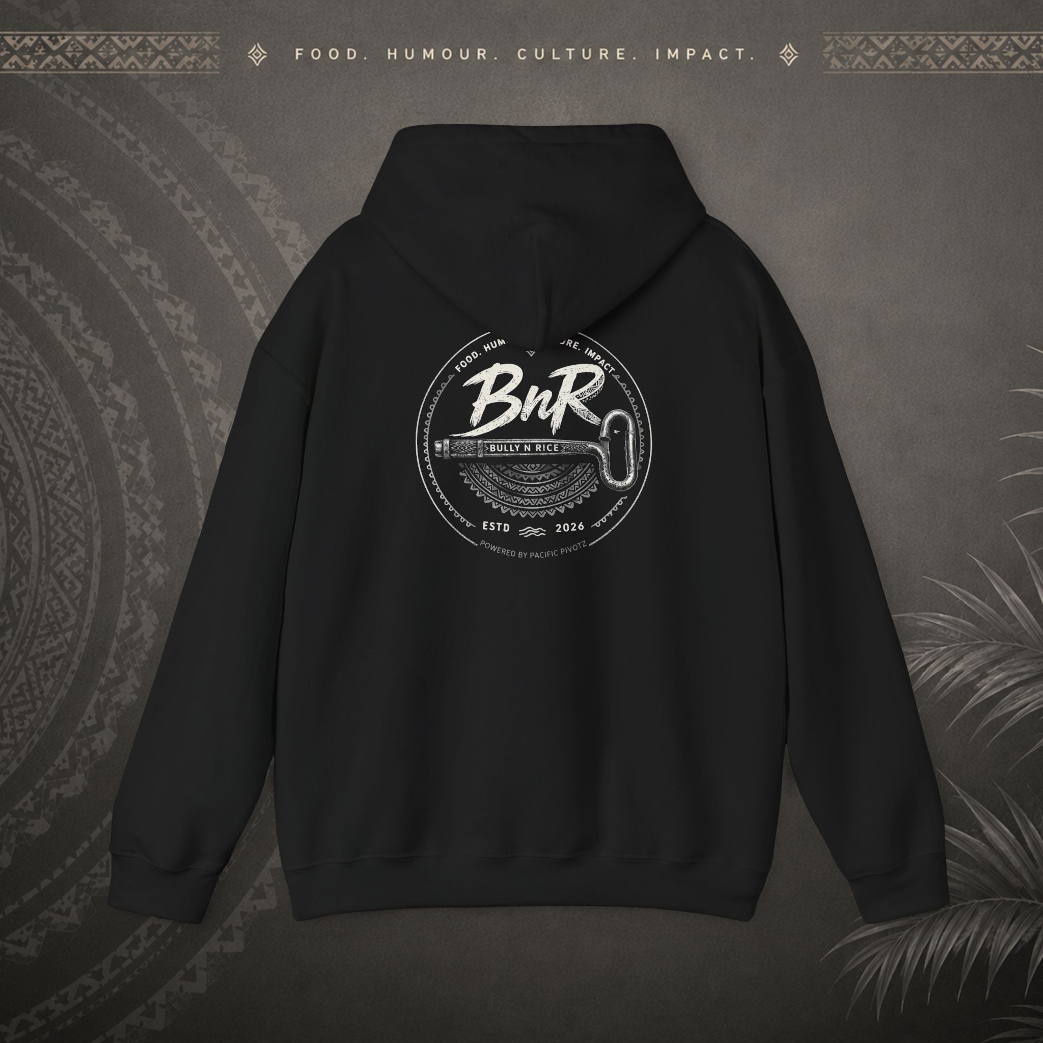 Bully n Rice - Strongpela Statement Pacific Hoodie (Adult sizes 3XL - 5 XL)