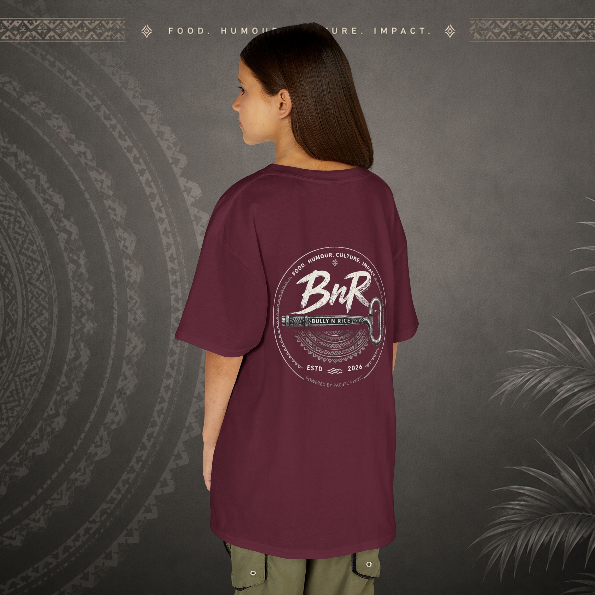 Bully n Rice - Strongpela Kids Pacific Island T-shirt