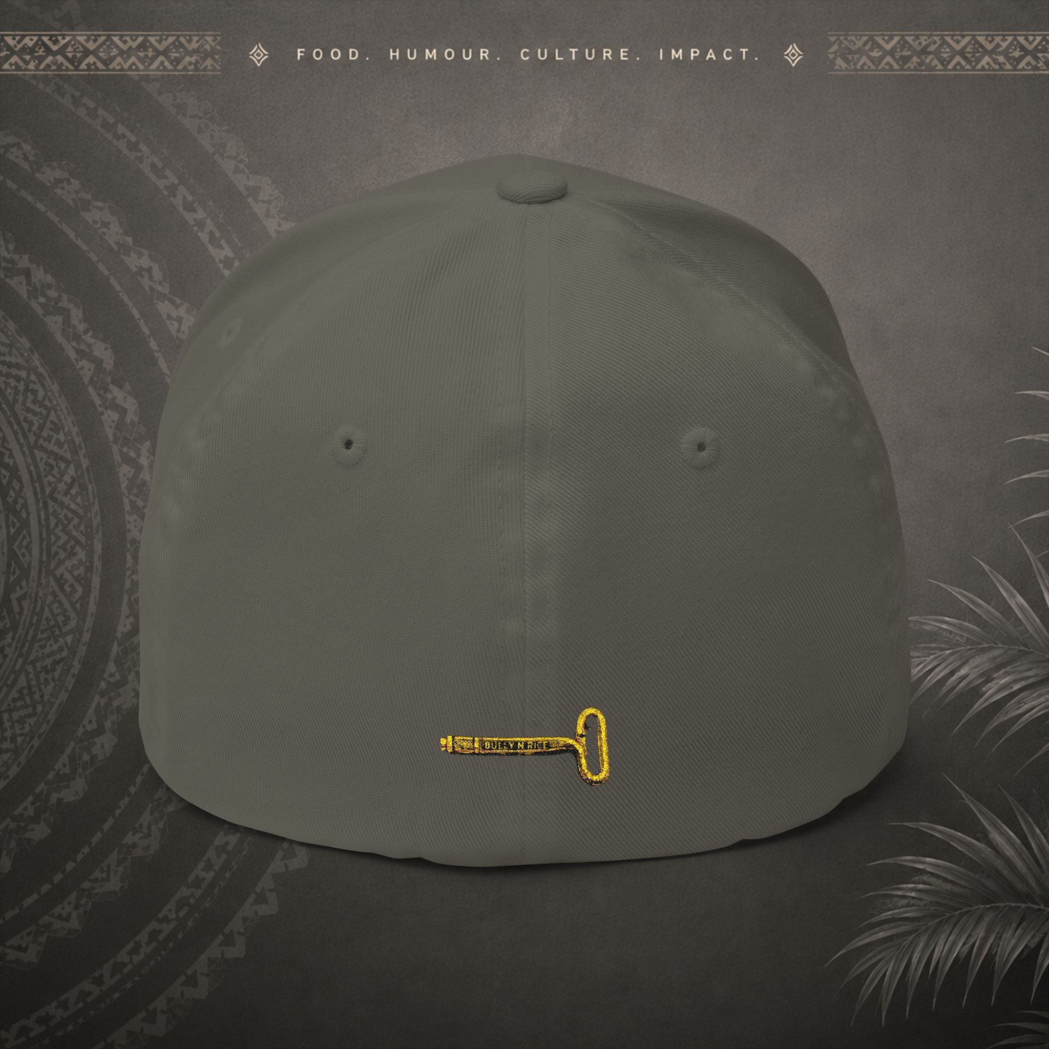 Bully n Rice - Somting Moa - Streetwear Pacific Identity Flexfit Cap (black)