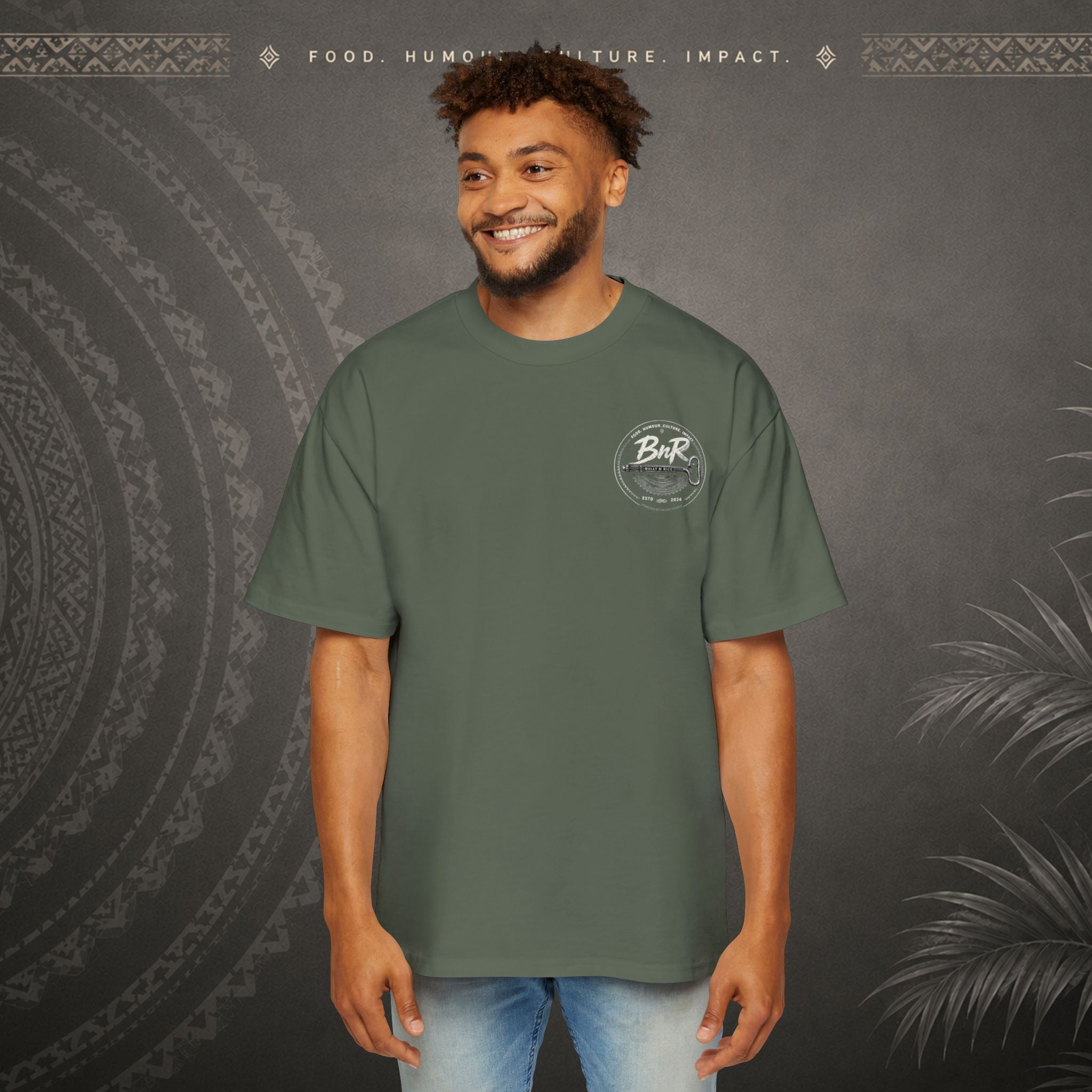 Bully n Rice Strongpela Bold Pacific Streetwear Oversized T-Shirt