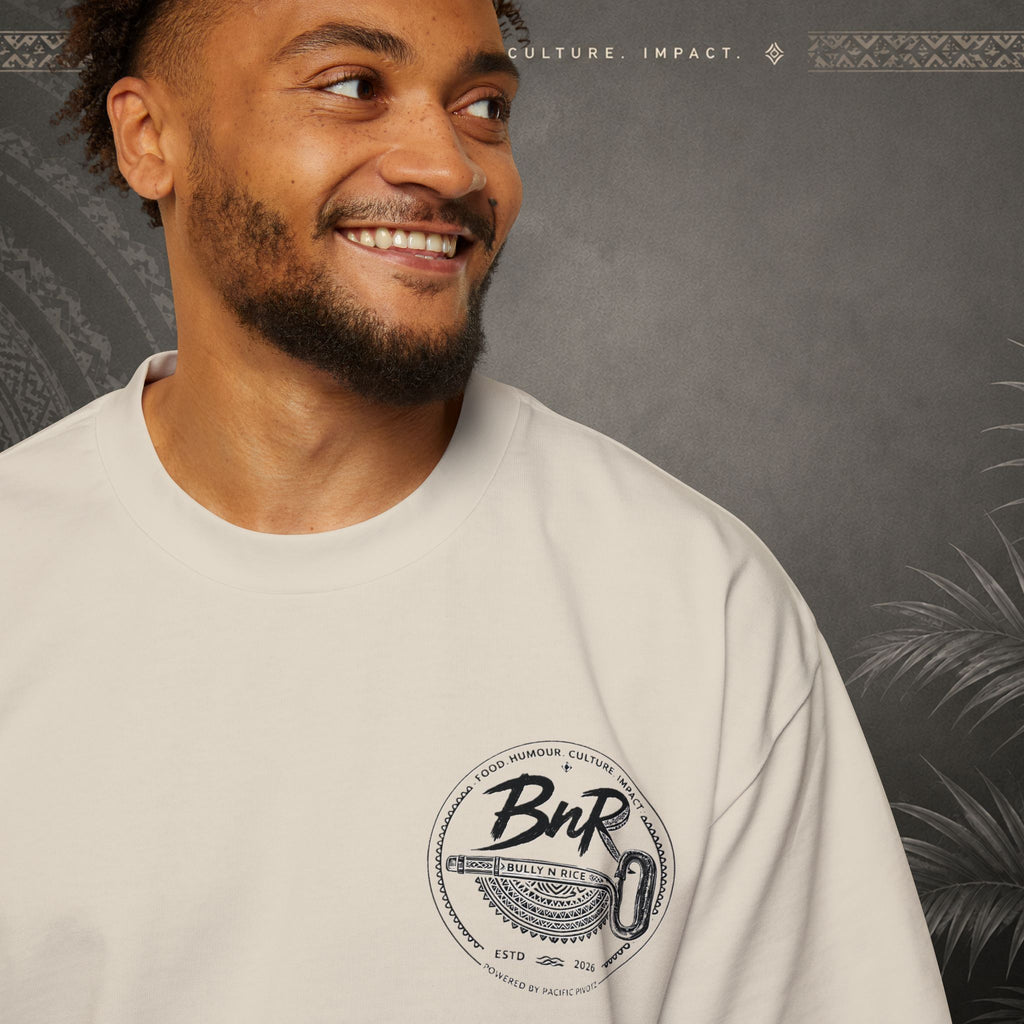 Bully n Rice Strongpela Bold Pacific Streetwear Oversized T-Shirt