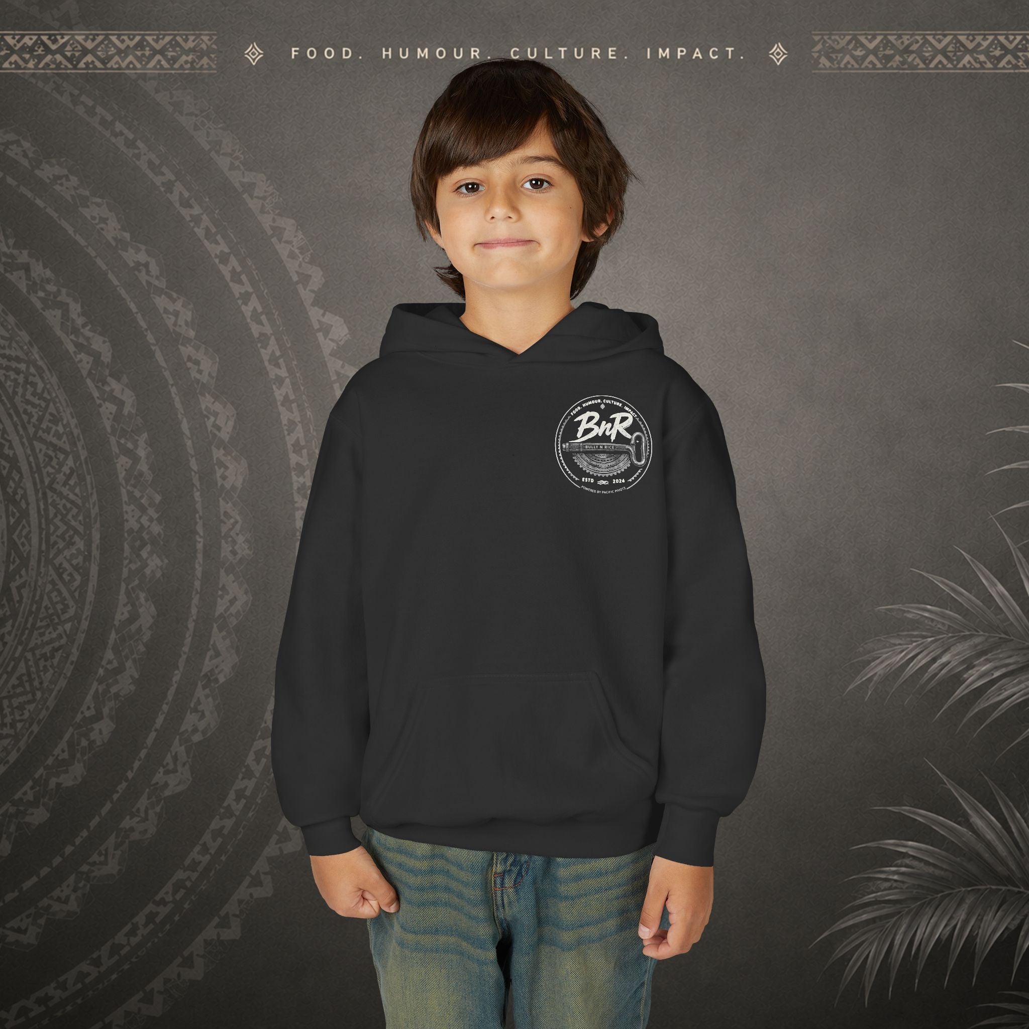 Bully n Rice Liklik Kids Pacific Island Hoodie