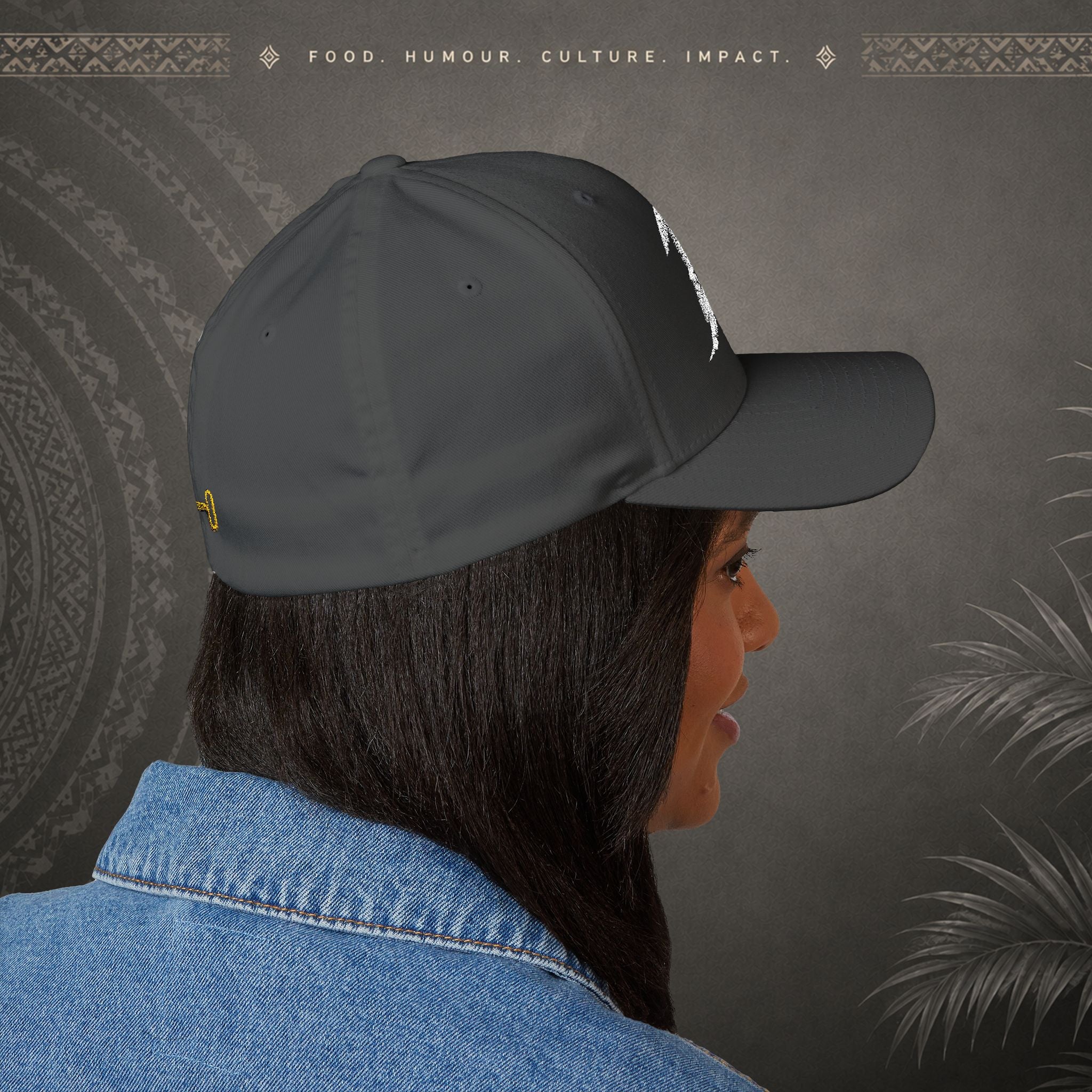 Bully n Rice - Somting Moa - Streetwear Pacific Identity Flexfit Cap (white)