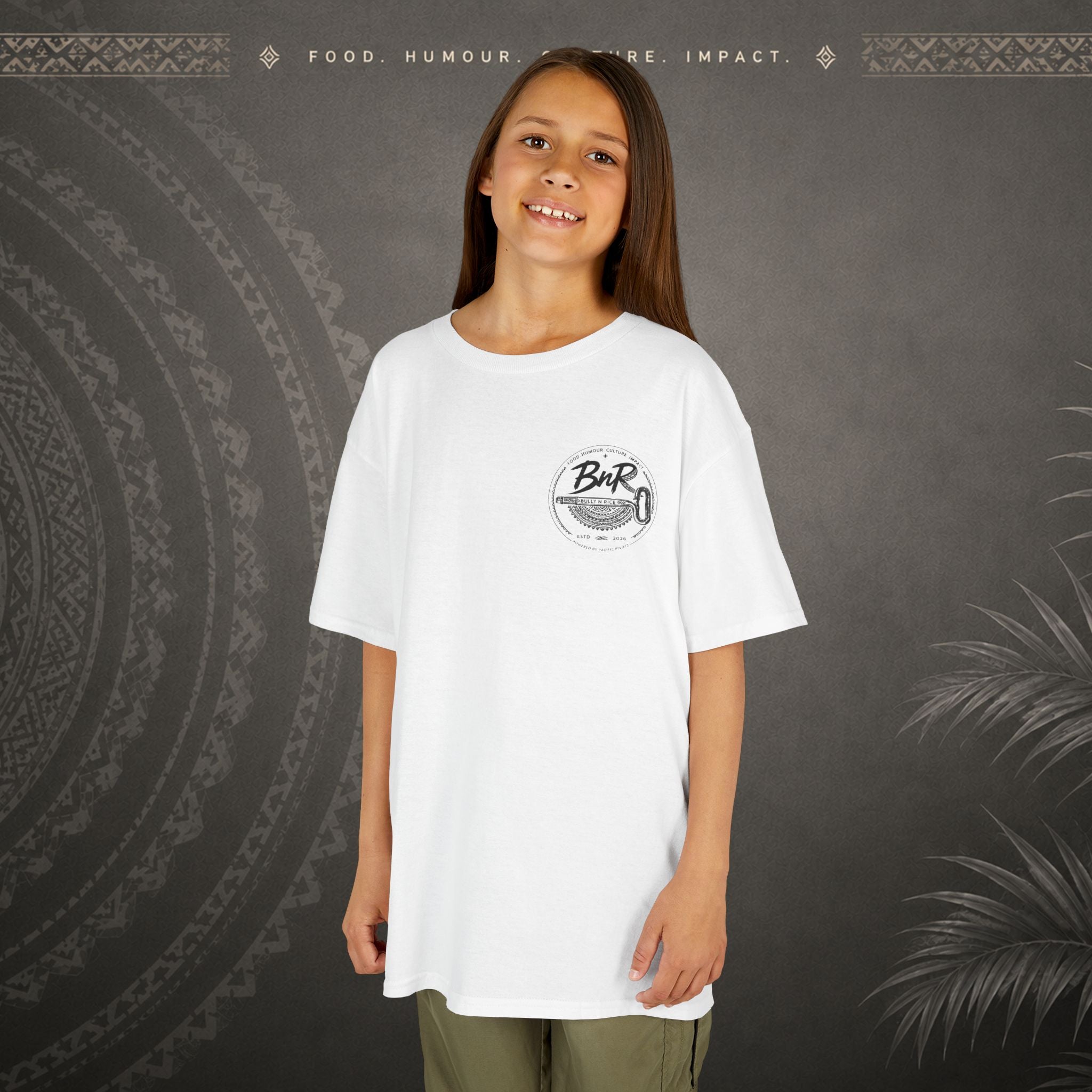 Bully n Rice - Strongpela Kids Pacific Island T-shirt