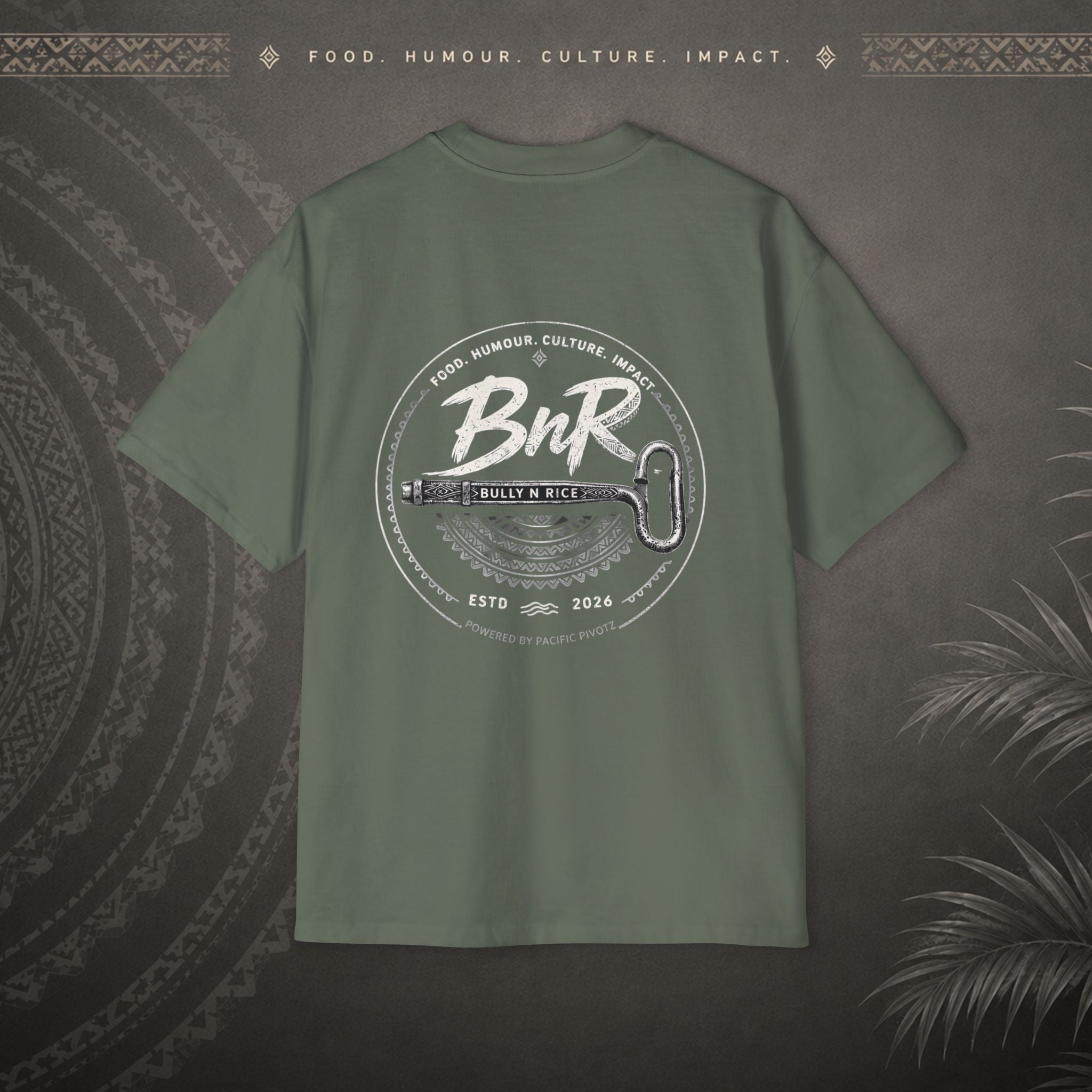 Bully n Rice Strongpela Bold Pacific Streetwear Oversized T-Shirt